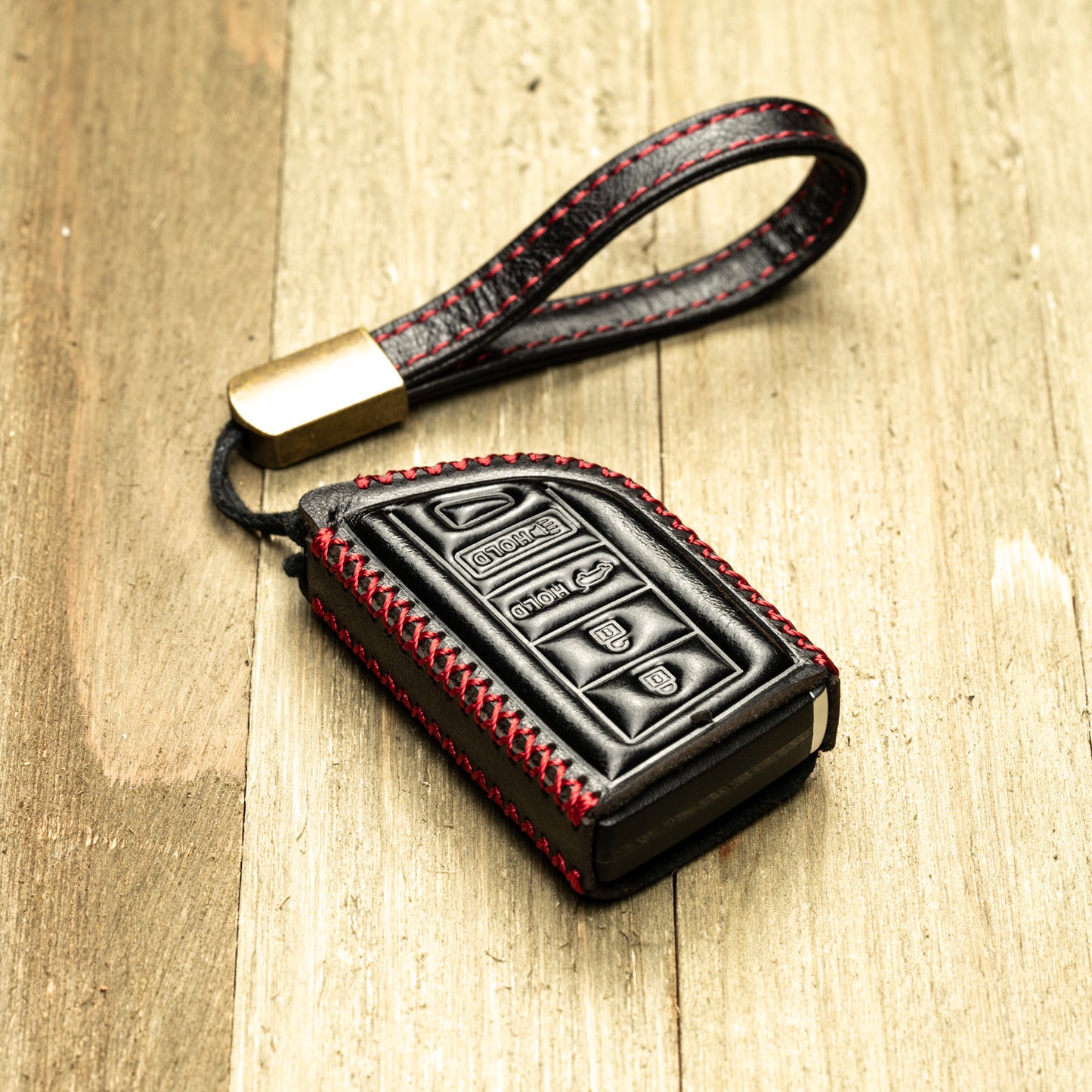Vitodeco Superior Leather Key Fob Case Compatible for Acura MDX, Acura RDX 2022-2025, 4-Button