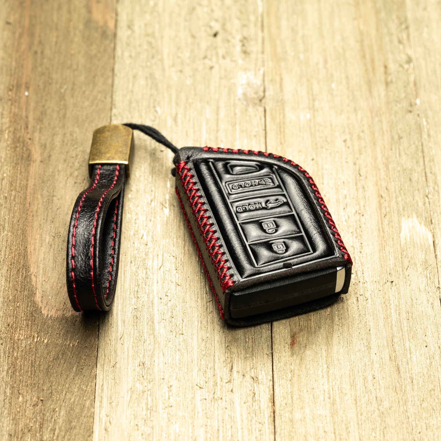 Vitodeco Superior Leather Key Fob Case Compatible for Acura MDX, Acura RDX 2022-2025, 4-Button