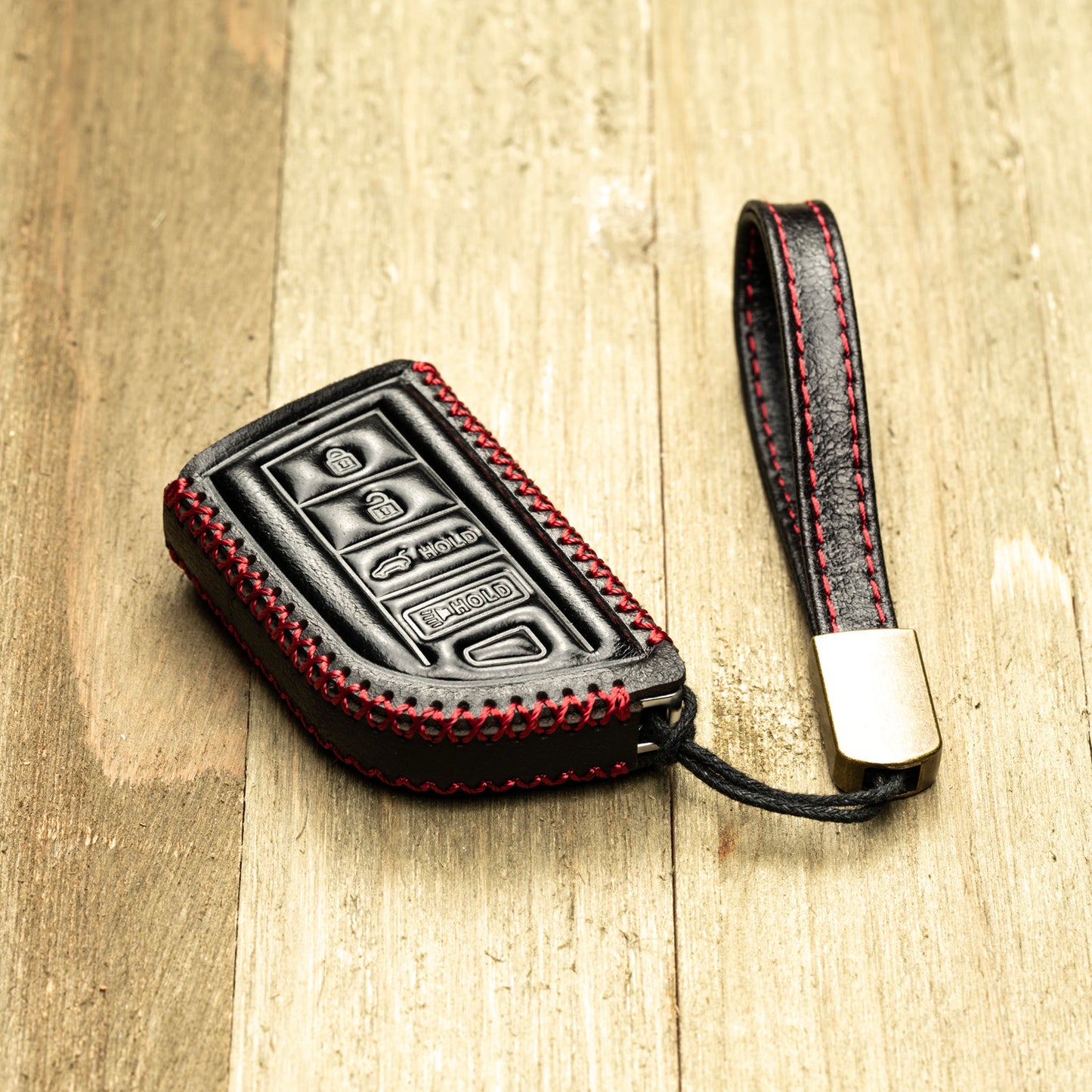 Vitodeco Superior Leather Key Fob Case Compatible for Acura MDX, Acura RDX 2022-2025, 4-Button