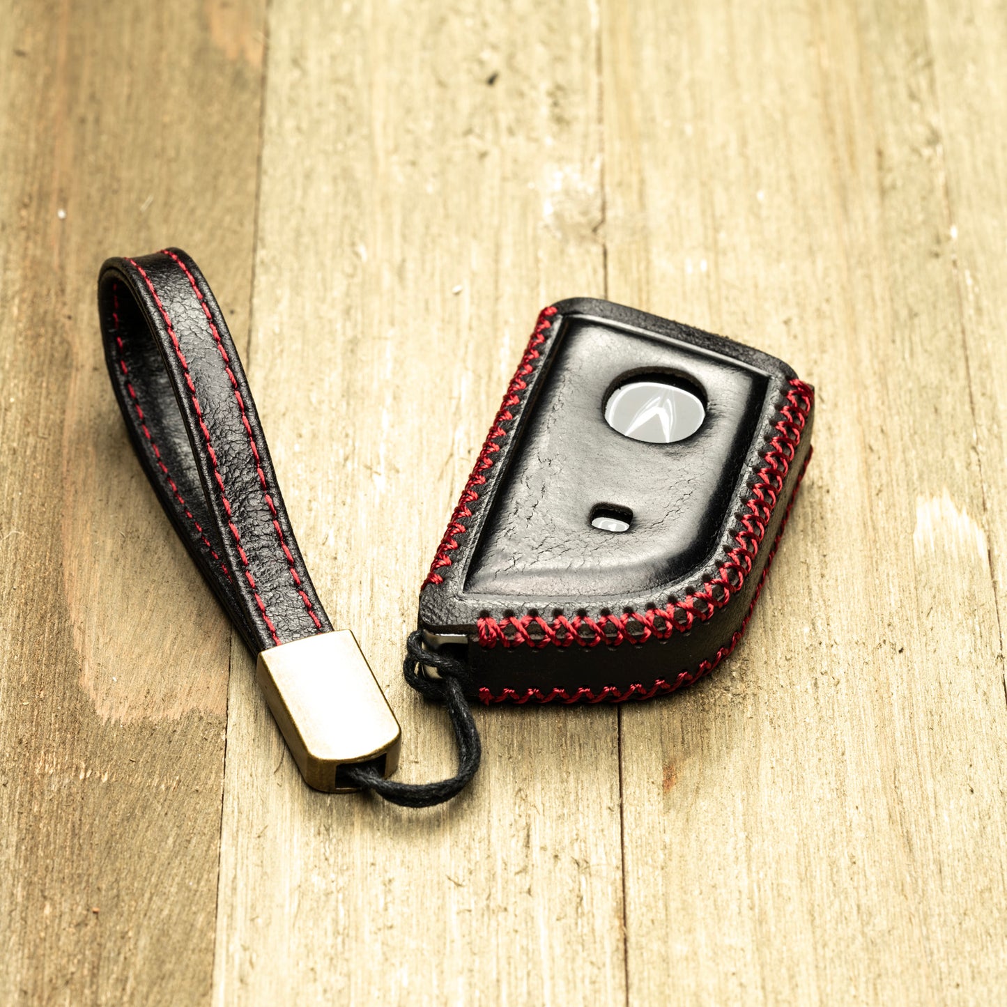 Vitodeco Superior Leather Key Fob Case Compatible for Acura MDX, Acura RDX 2022-2025, 4-Button