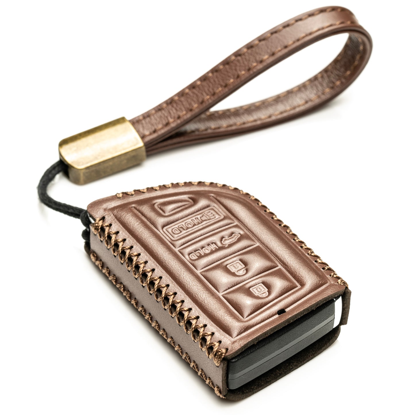 Vitodeco Superior Leather Key Fob Case Compatible for Acura MDX, Acura RDX 2022-2025, 4-Button
