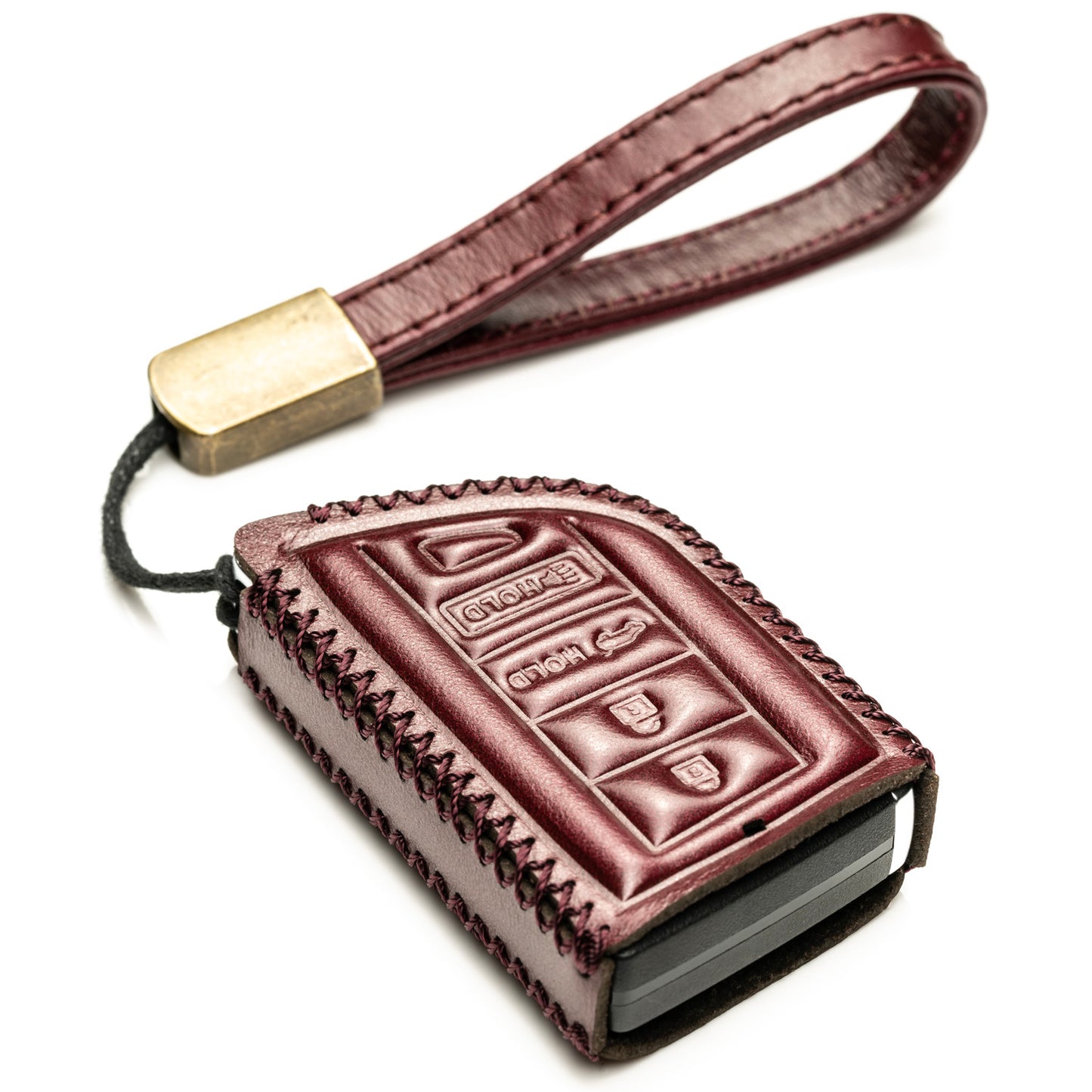 Vitodeco Superior Leather Key Fob Case Compatible for Acura MDX, Acura RDX 2022-2025, 4-Button