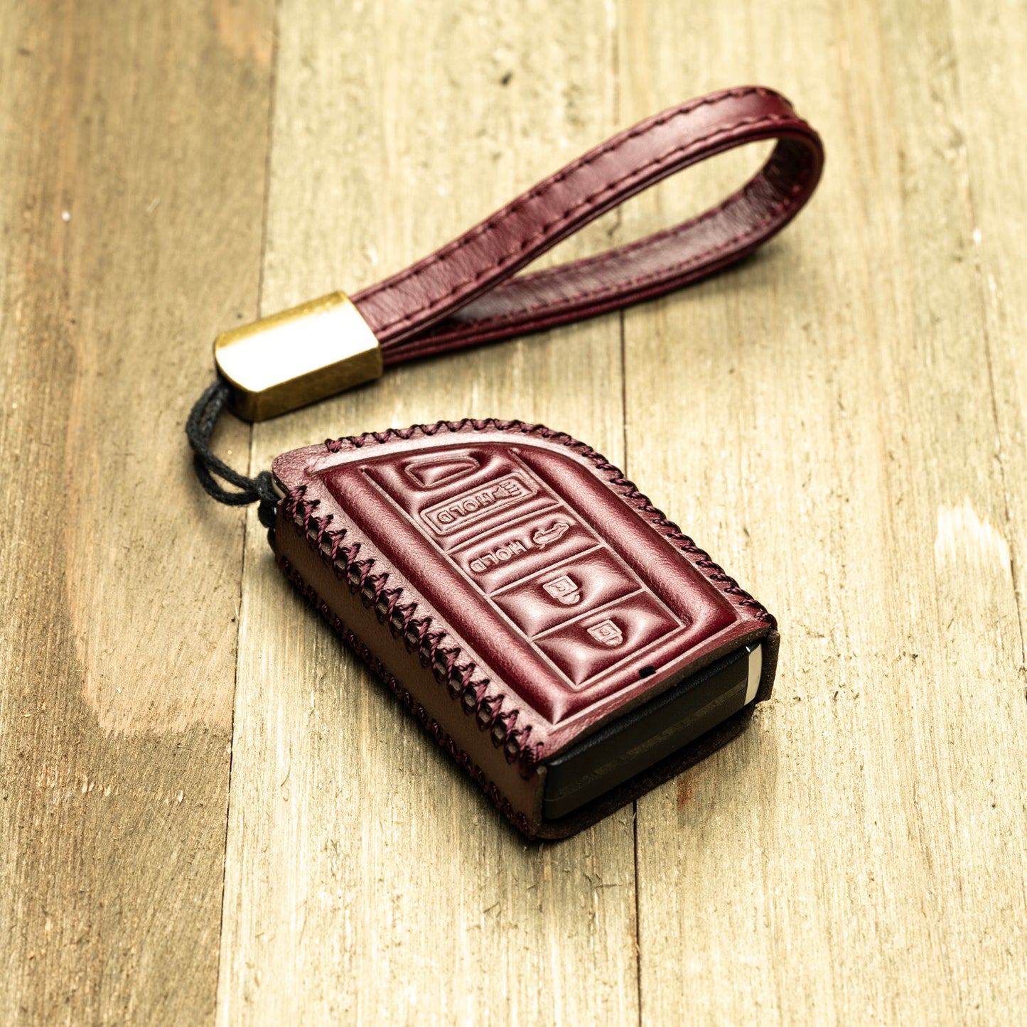 Vitodeco Superior Leather Key Fob Case Compatible for Acura MDX, Acura RDX 2022-2025, 4-Button