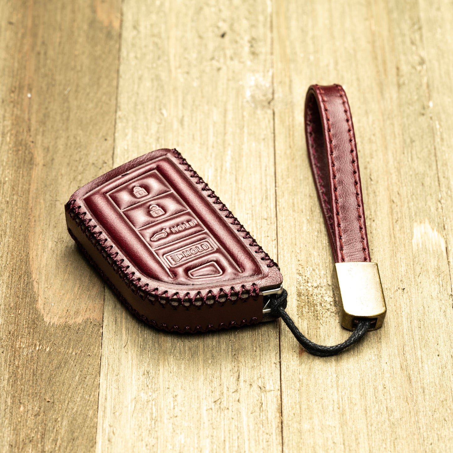 Vitodeco Superior Leather Key Fob Case Compatible for Acura MDX, Acura RDX 2022-2025, 4-Button