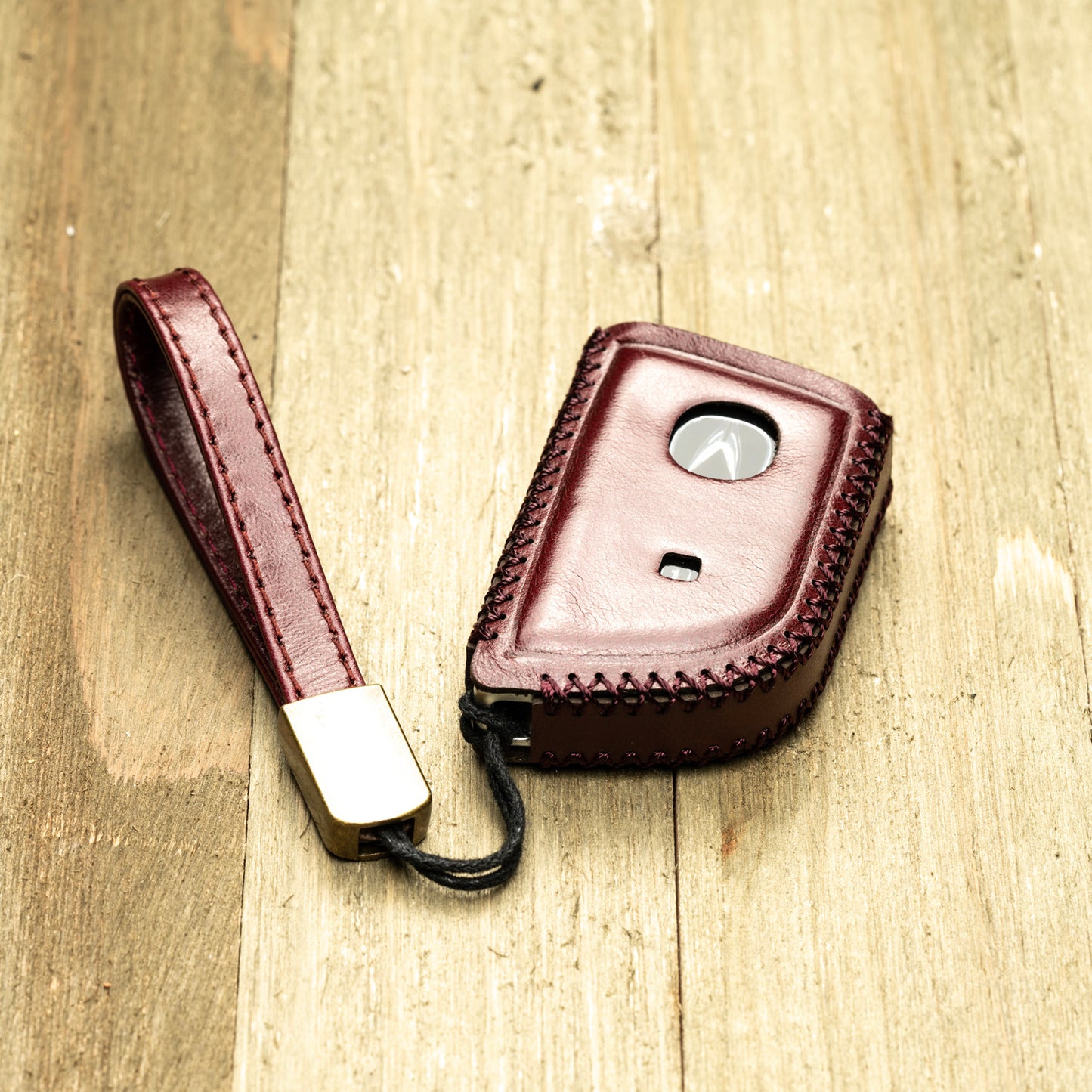 Vitodeco Superior Leather Key Fob Case Compatible for Acura MDX, Acura RDX 2022-2025, 4-Button