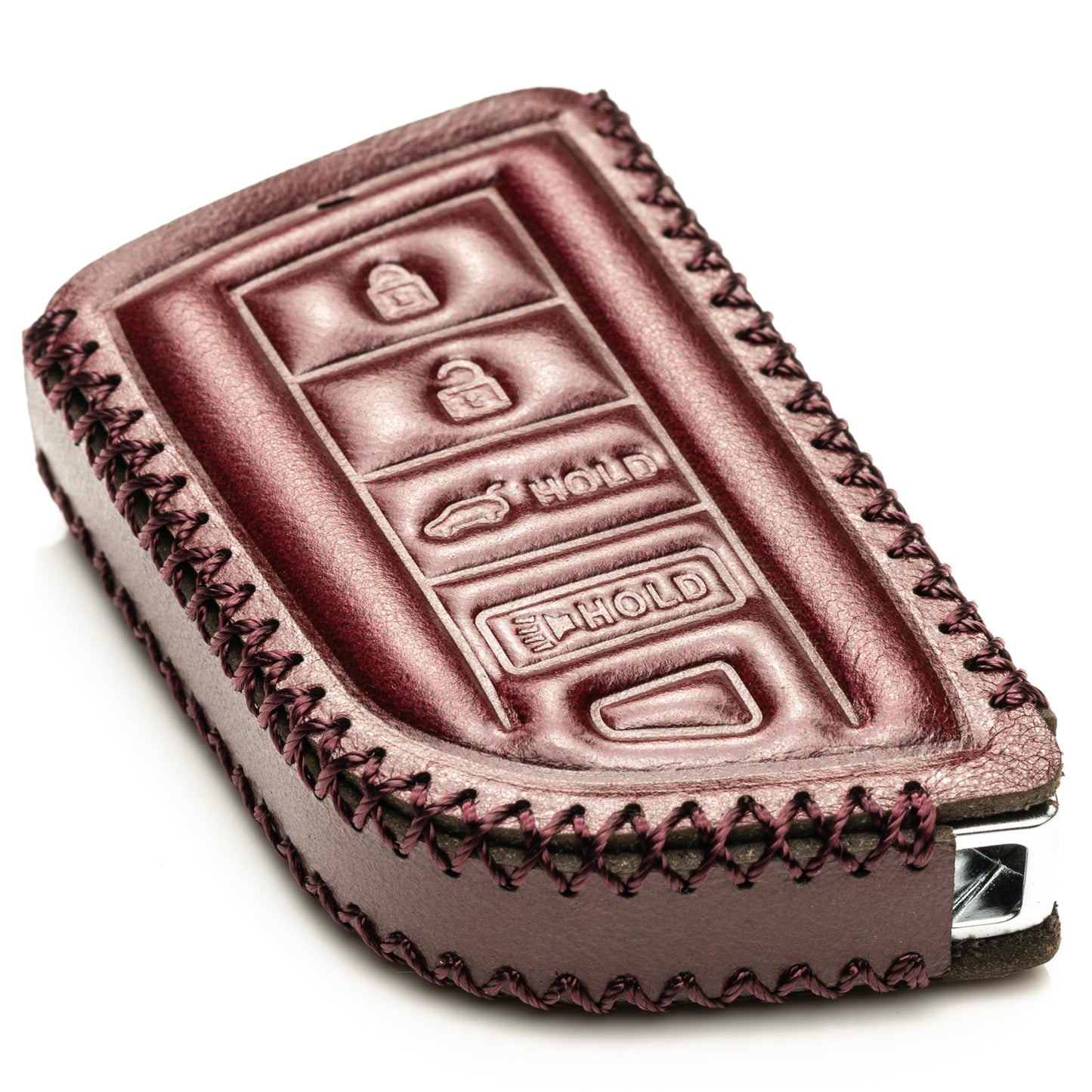 Vitodeco Superior Leather Key Fob Case Compatible for Acura MDX, Acura RDX 2022-2025, 4-Button