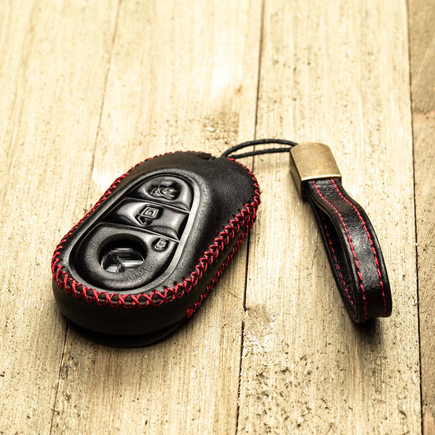 Vitodeco Superior Leather Key fob case compatible for 2023-2025 Mercedes-Benz S-Class, Mercedes-Benz C-Class, Mercedes-Benz GLC, EQS, 3-Button