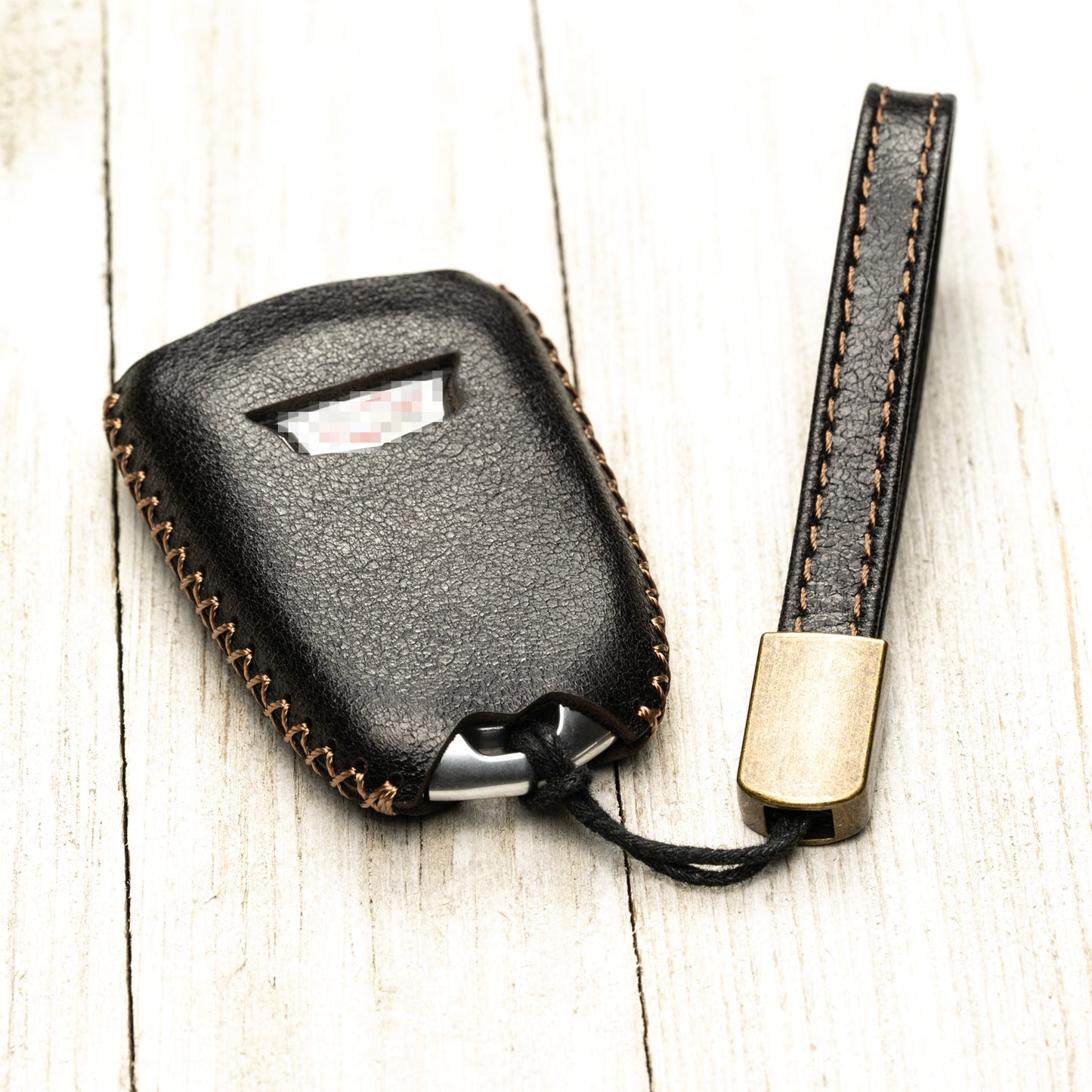 Vitodeco Superior Leather Key Fob Case Compatible for Cadillac XT4, Cadillac XT5, Cadillac XT6 2019-2025, 5-Button
