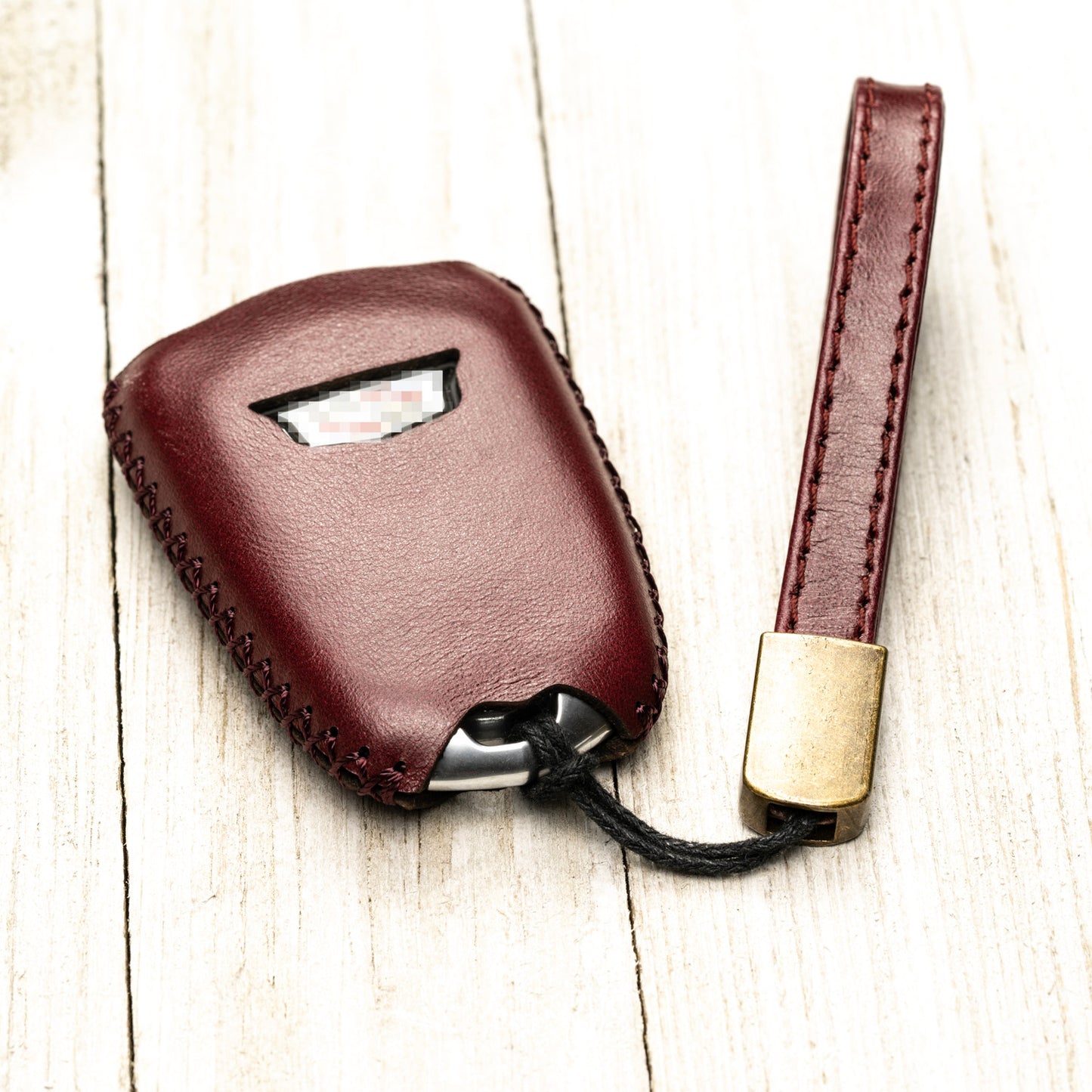 Vitodeco Superior Leather Key Fob Case Compatible for Cadillac XT4, Cadillac XT5, Cadillac XT6 2019-2025, 5-Button