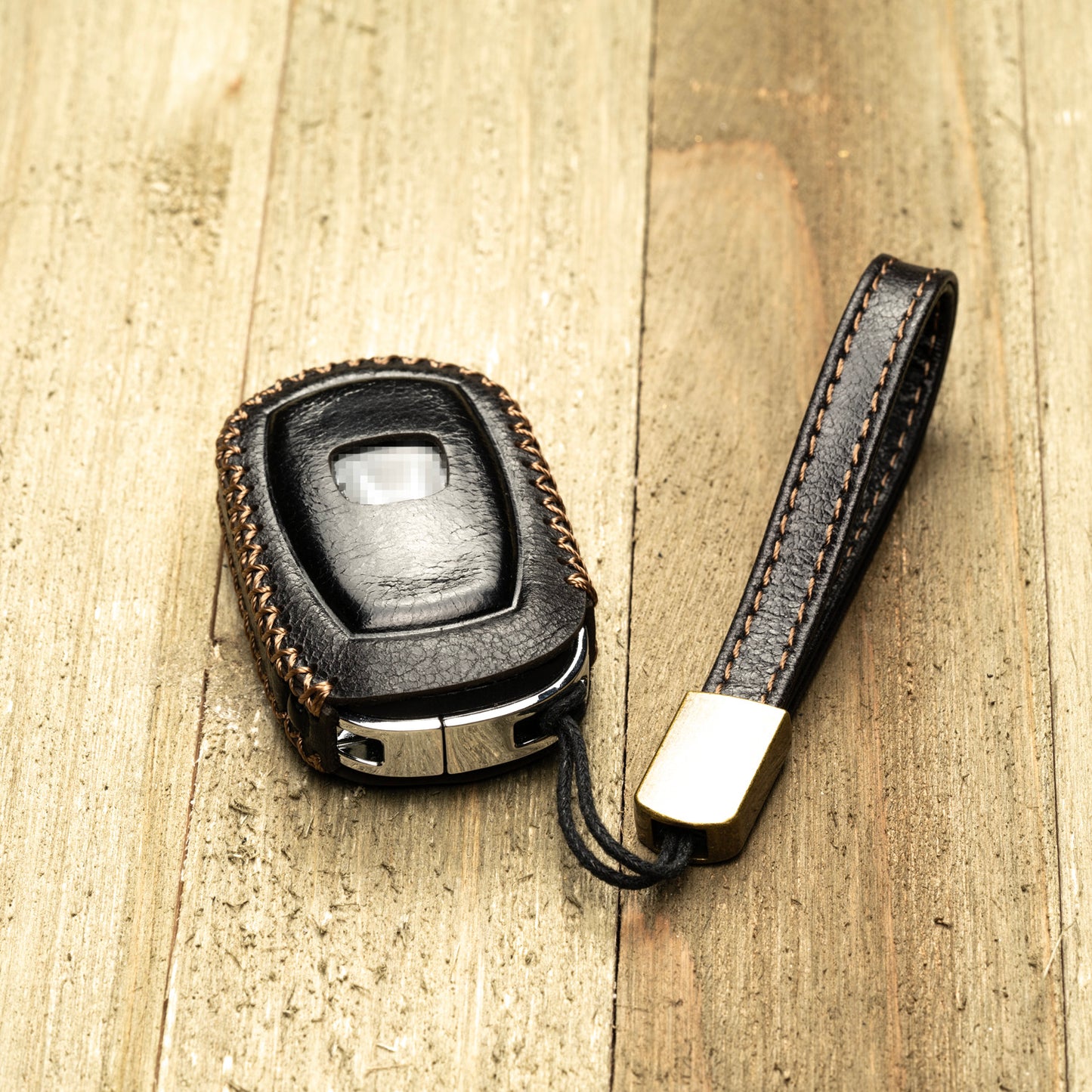 Vitodeco Superior Leather Key Fob Case Compatible for Honda Civic, Accord, HR-V, CRV, Pilot, Passport 2023-2025, 4-Button