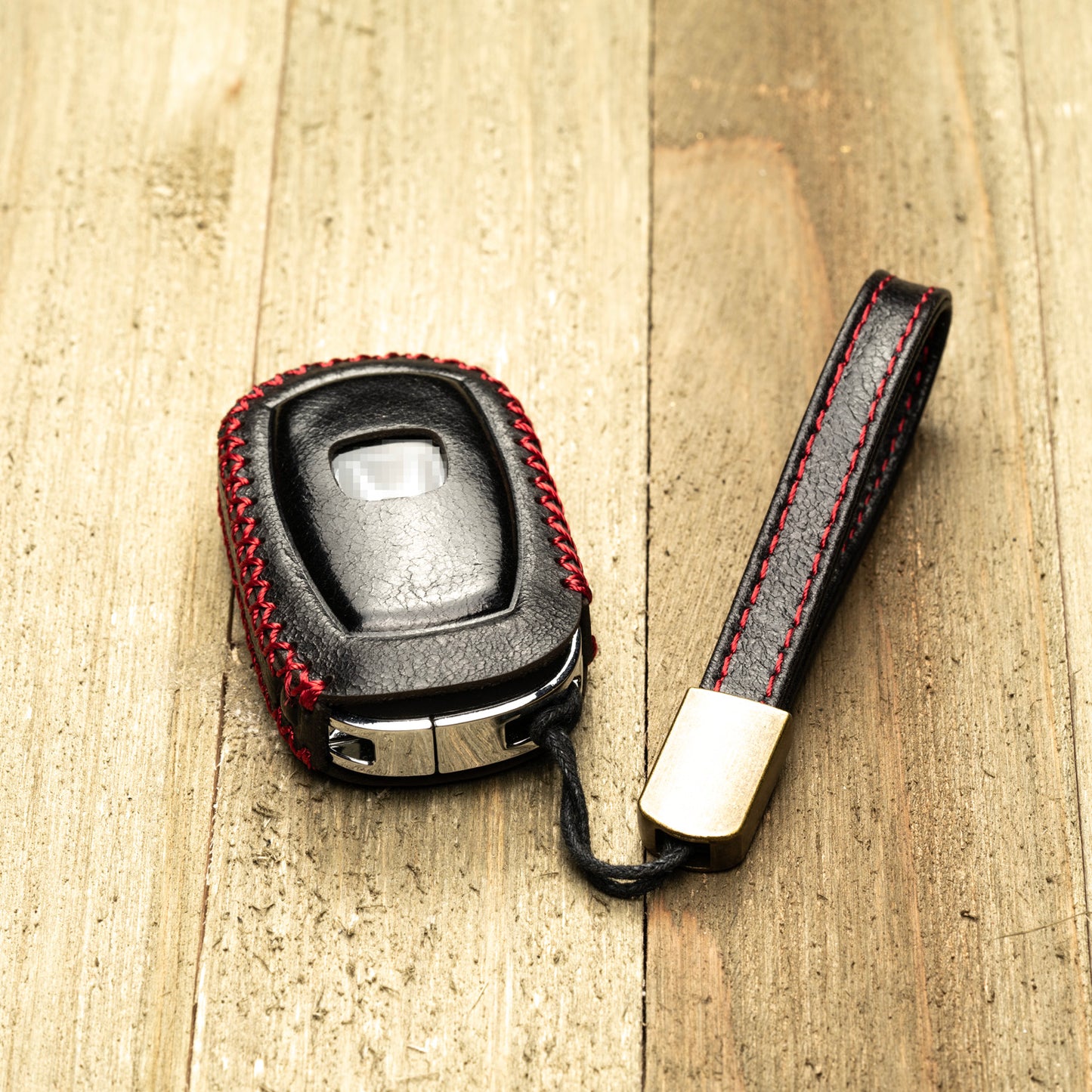 Vitodeco Superior Leather Key Fob Case Compatible for Honda Civic, Accord, HR-V, CRV, Pilot, Passport 2023-2025, 4-Button