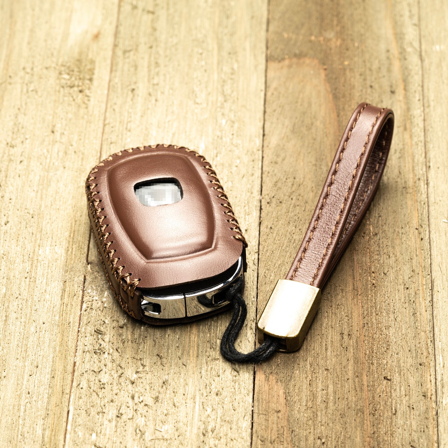 Vitodeco Superior Leather Key Fob Case Compatible for Honda Civic, Accord, HR-V, CRV, Pilot, Passport 2023-2025, 4-Button