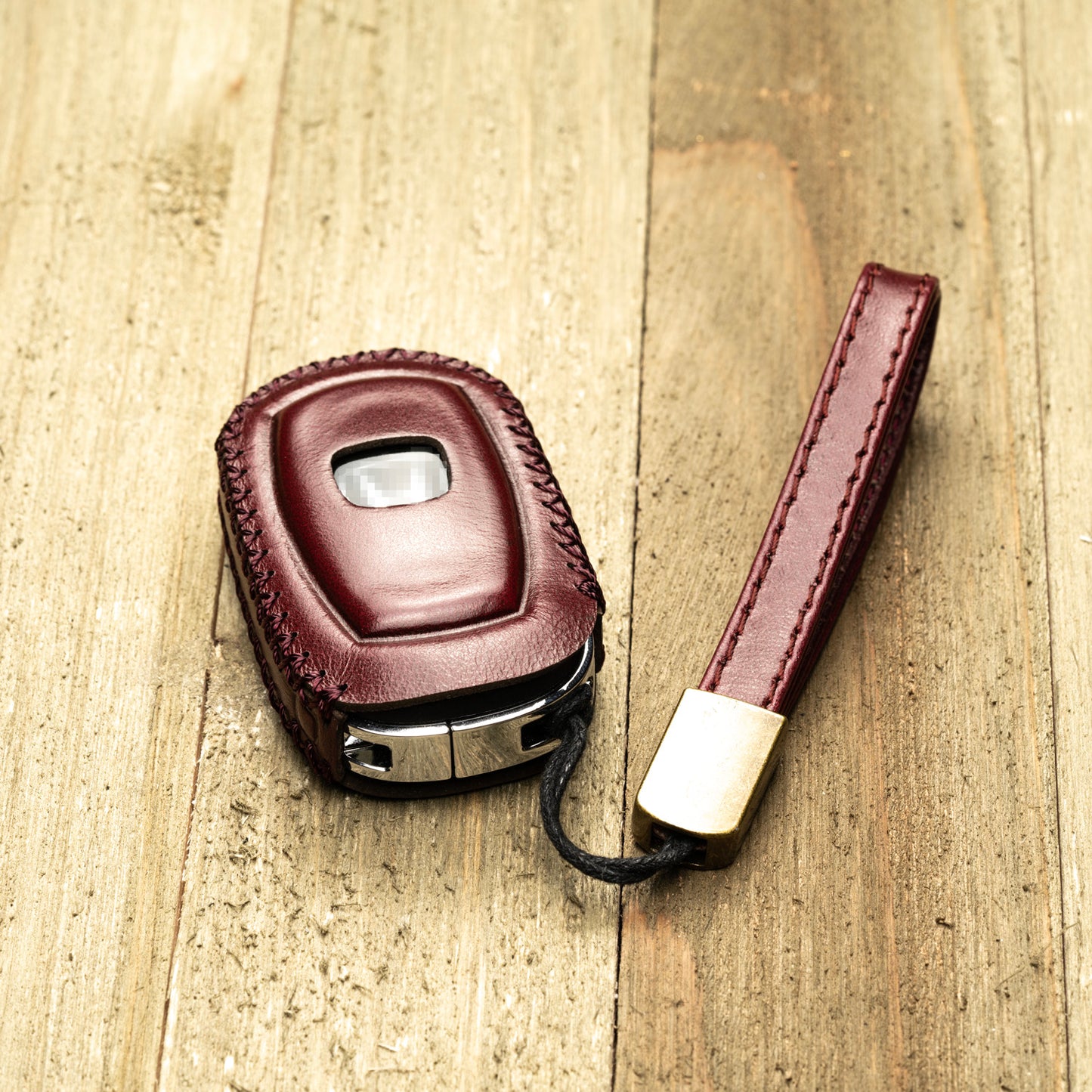 Vitodeco Superior Leather Key Fob Case Compatible for Honda Civic, Accord, HR-V, CRV, Pilot, Passport 2023-2025, 4-Button