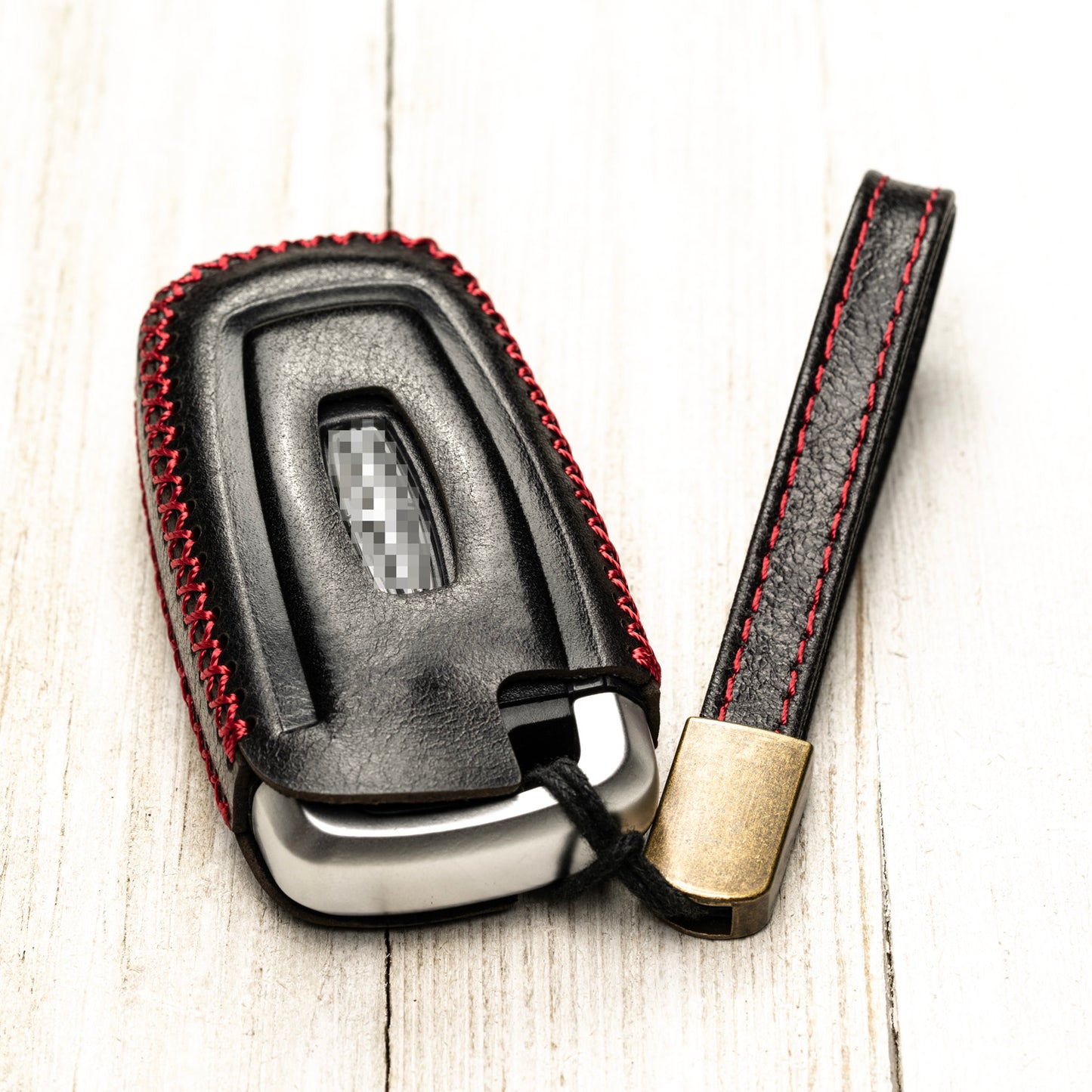 Vitodeco Superior Leather Key Fob Case Compatible for Lincoln Aviator 2020-2025, Lincoln Corsair 2020-2025, Lincoln Nautilus 2020-2025, Lincoln Navigator 2020-2025, 5-Button