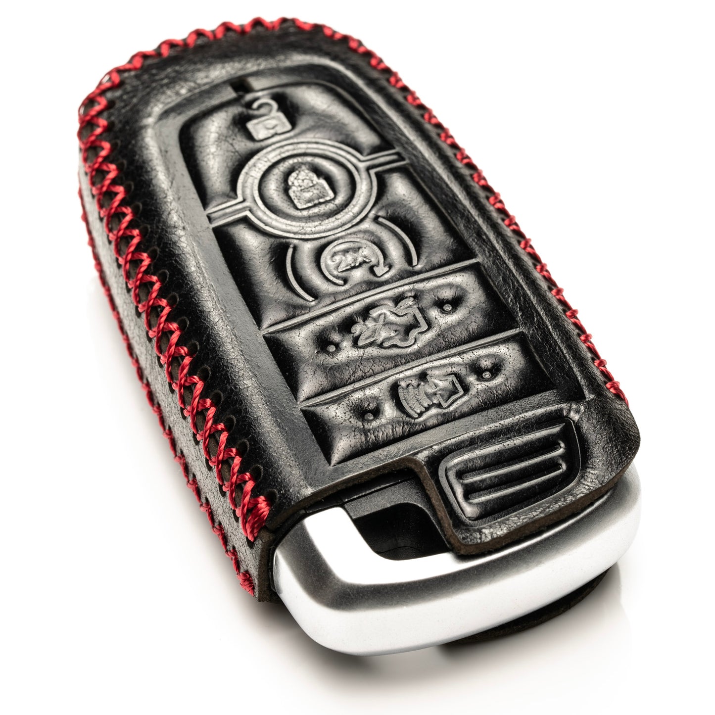 Vitodeco Superior Leather Key Fob Case Compatible for Lincoln Aviator 2020-2025, Lincoln Corsair 2020-2025, Lincoln Nautilus 2020-2025, Lincoln Navigator 2020-2025, 5-Button
