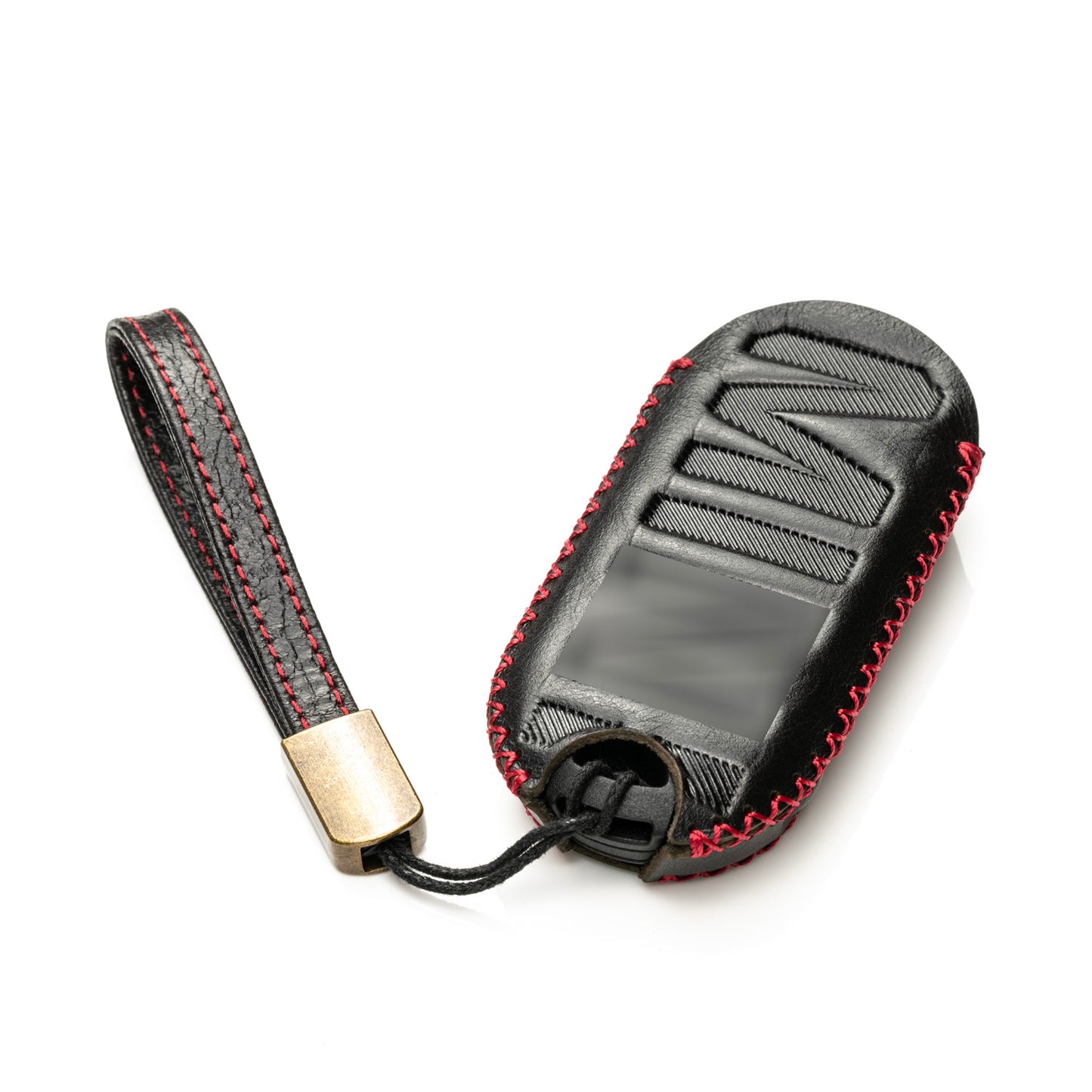 Vitodeco Superior Leather Smart Key Fob Cover Compatible with Mini Countryman S ALL4, Countryman SE ALL4, Cooper 2 Door, Cooper S 4 Door, Convertible, 4-Button