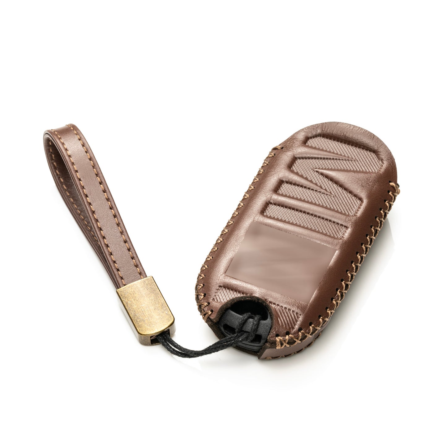 Vitodeco Superior Leather Smart Key Fob Cover Compatible with Mini Countryman S ALL4, Countryman SE ALL4, Cooper 2 Door, Cooper S 4 Door, Convertible, 4-Button