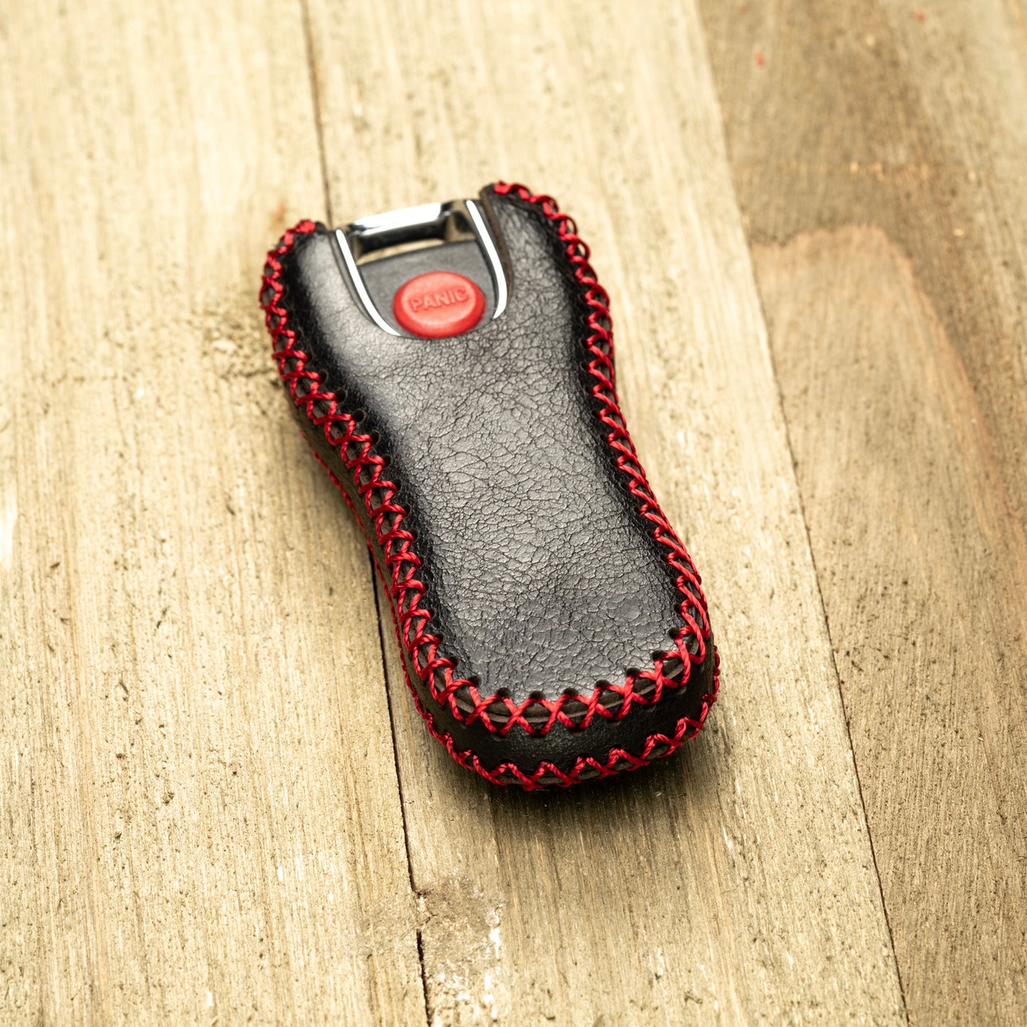 Vitodeco Superior Leather Key Fob Case Compatible for 2020-2025 Porsche Cayenne, Macan, Panamera, 718, 911, 3-Button