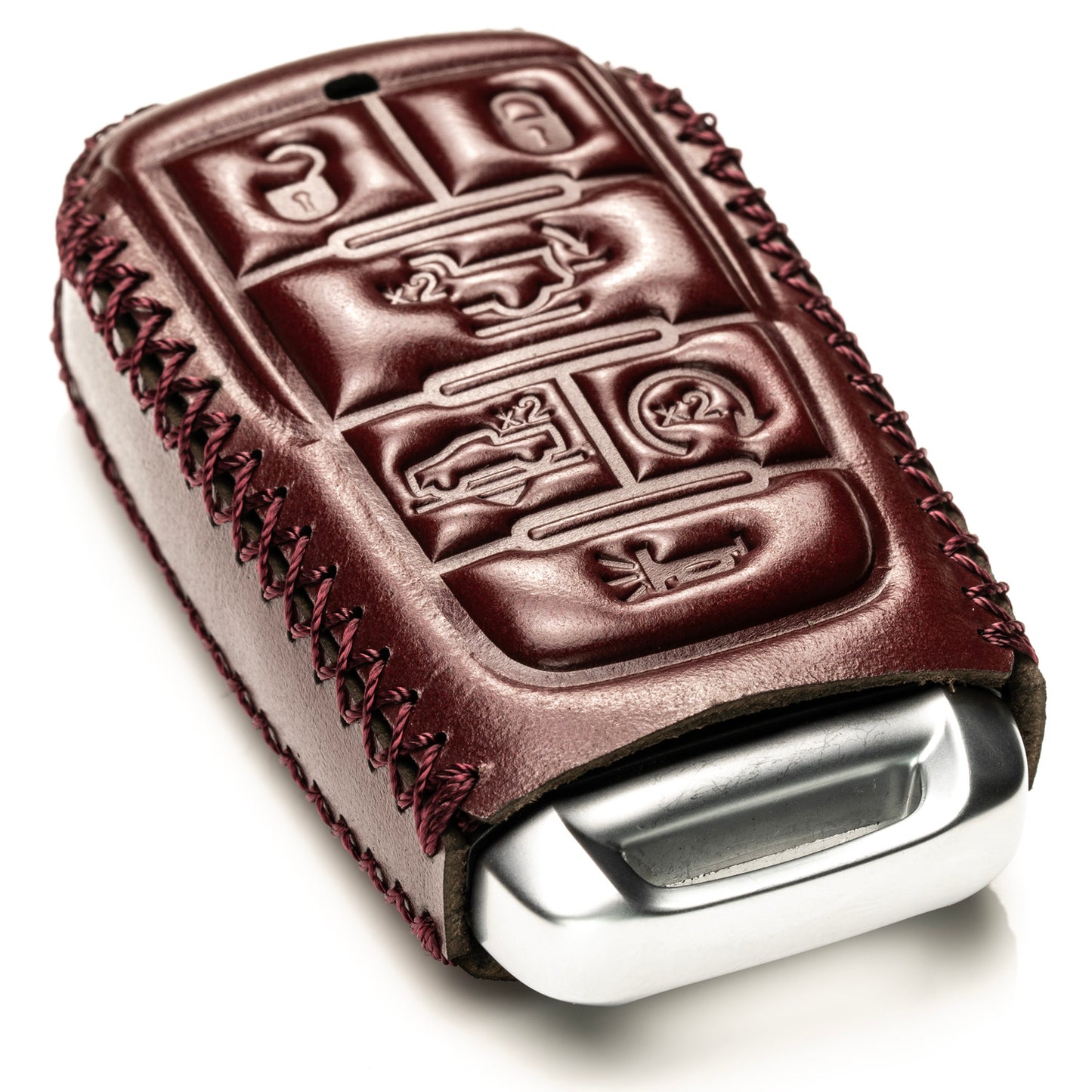 Vitodeco Superior Leather Key fob Case Compatible for RAM 1500, RAM 2500, RAM 3500 2019-2025, 6-Button
