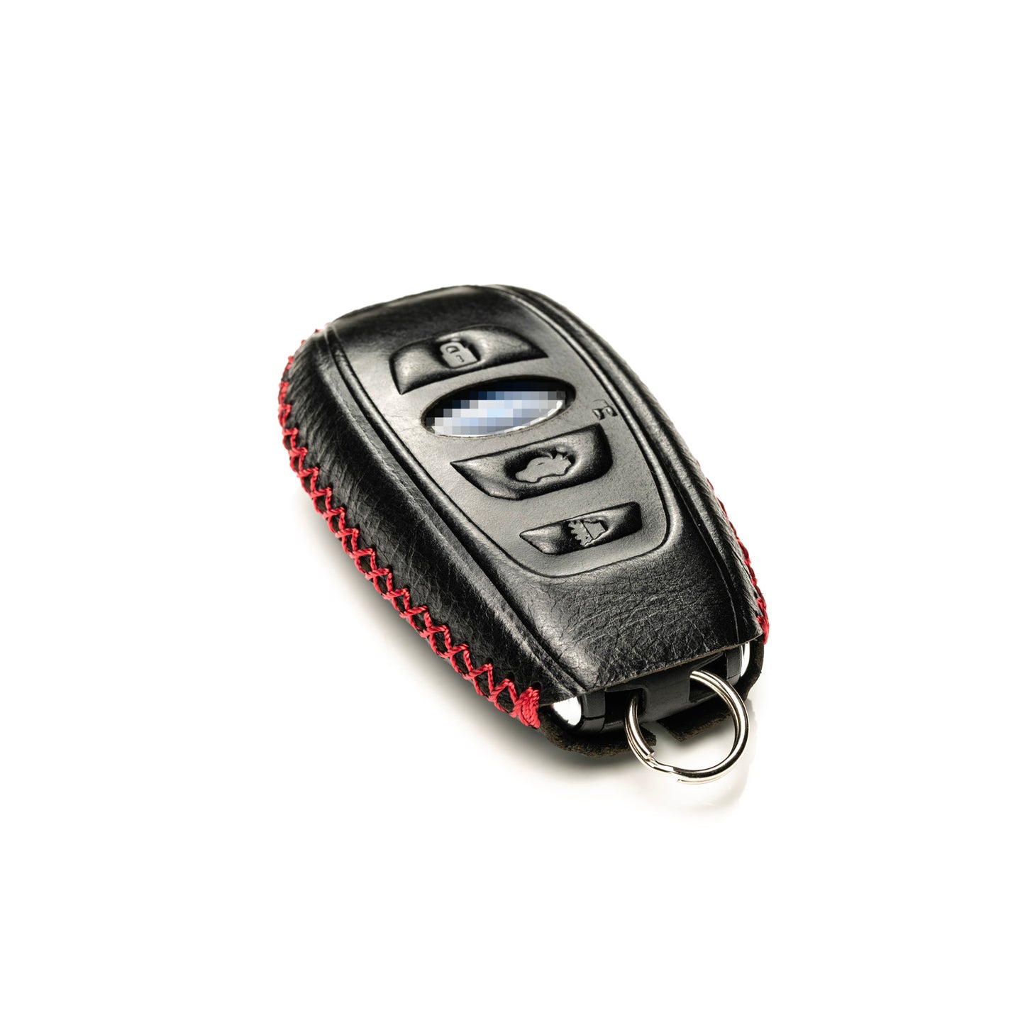 Vitodeco Superior Leather Key Fob Case Compatible for Subaru Forester, Impreza, Outback, WRX, BRZ, XV Crosstrek, Ascent, Solterra, 4-Button