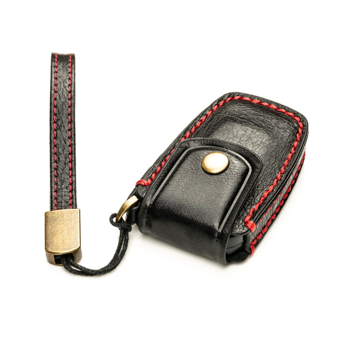 Vitodeco Superior Leather Key Fob Case Compatible for Toyota Rav4, Camry, Prius, Highlander, CH-R, Avalon, Toyota 86, Mirai, 3-Button