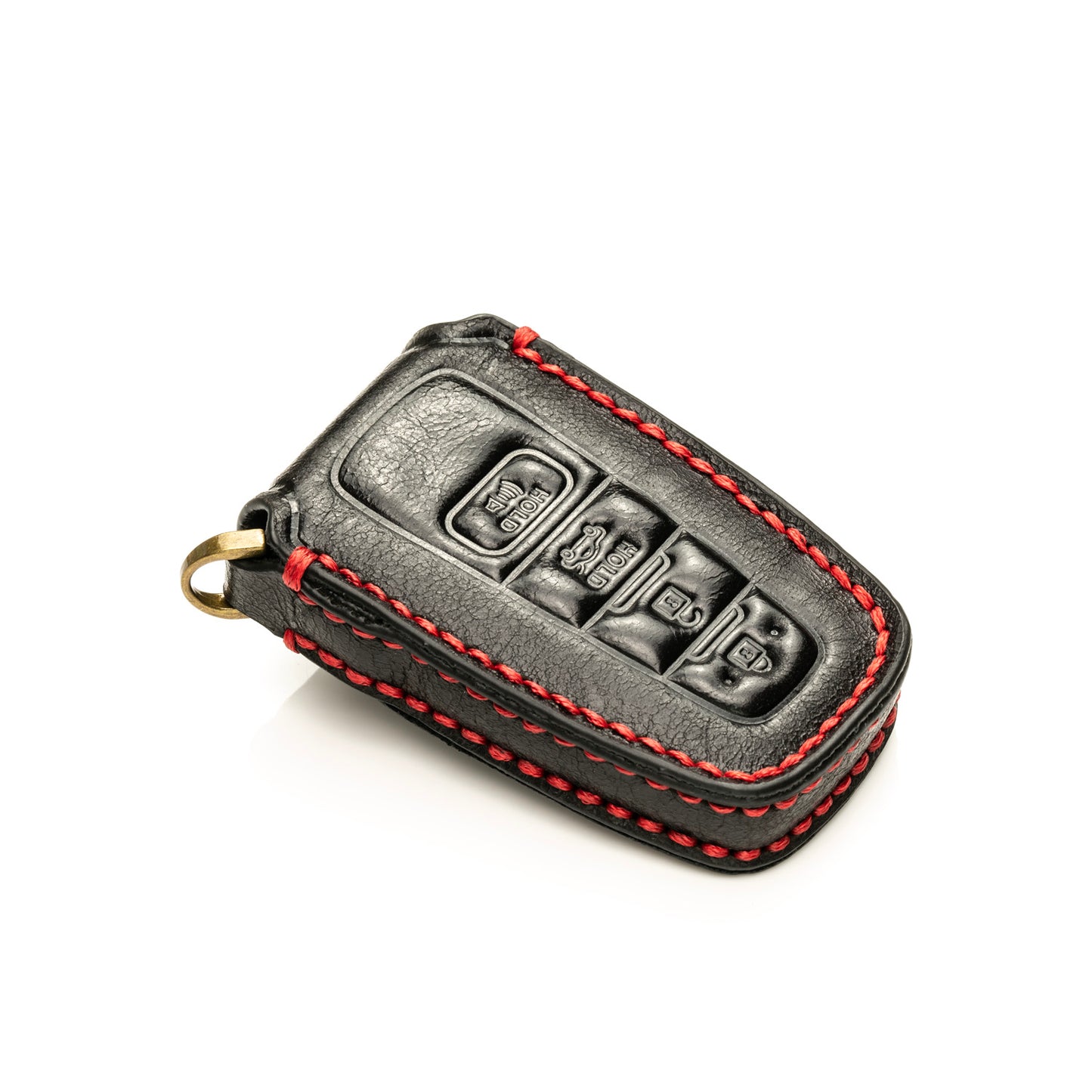 Vitodeco Superior Leather Key Fob Case Compatible for Toyota Rav4, Camry, Prius, Highlander, CH-R, Avalon, Toyota 86, Mirai, 4-Button