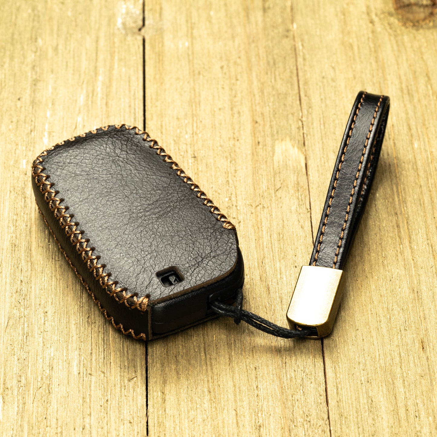 Vitodeco Superior Leather Key Fob Case Compatible for Toyota Tacoma, Toyota Tundra 2022-2025, 4-Button