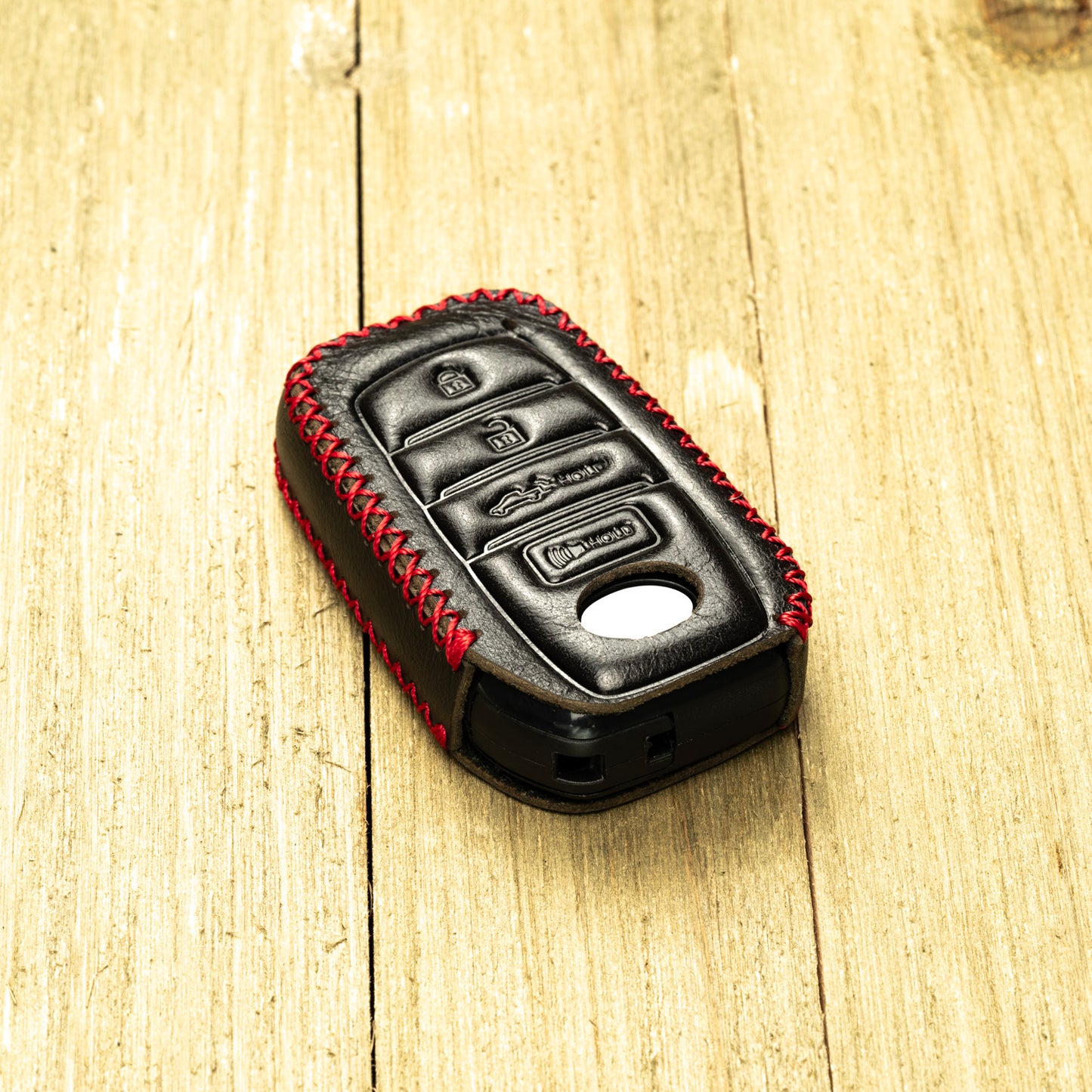 Vitodeco Superior Leather Key Fob Case Compatible for Toyota Tacoma, Toyota Tundra 2022-2025, 4-Button