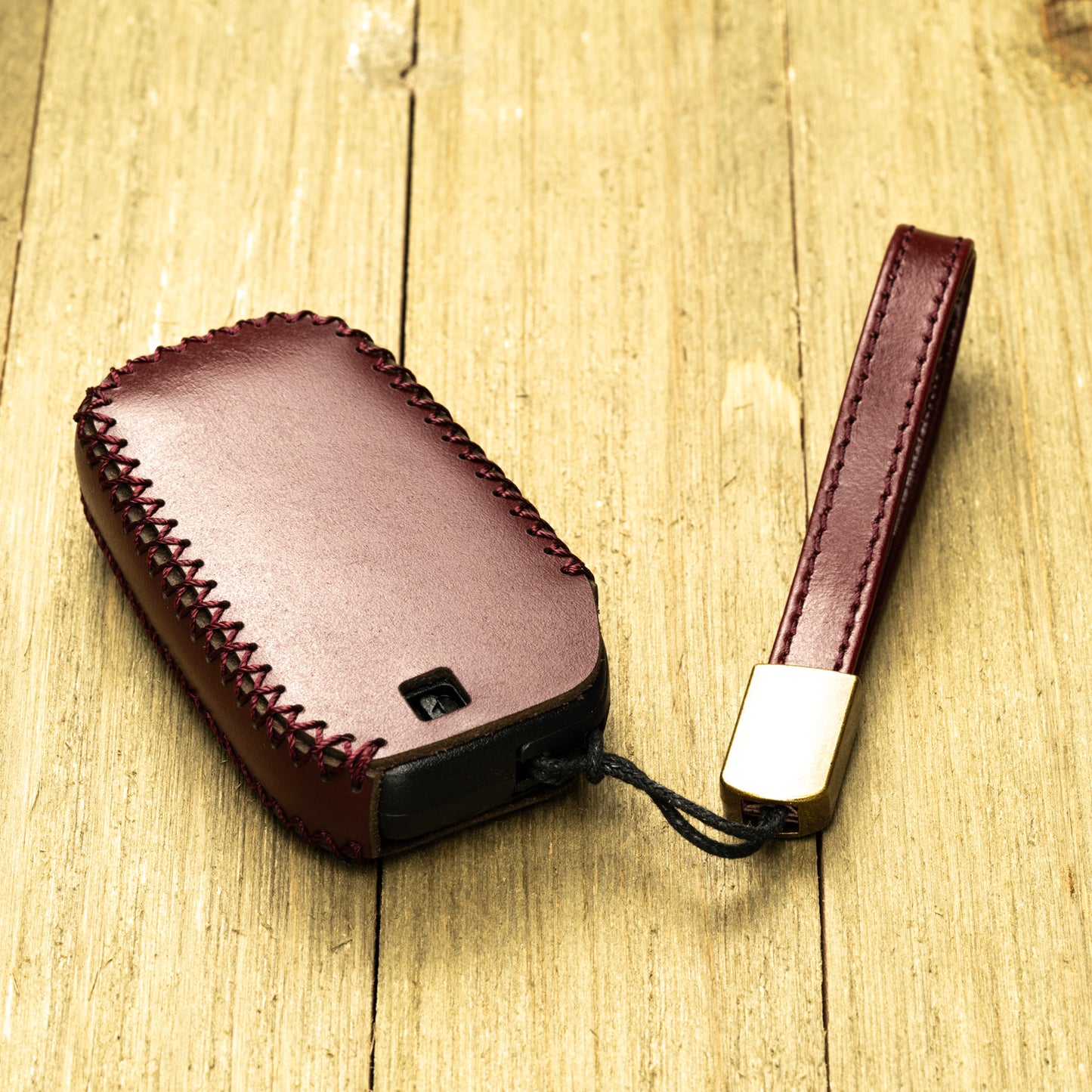 Vitodeco Superior Leather Key Fob Case Compatible for Toyota Tacoma, Toyota Tundra 2022-2025, 4-Button