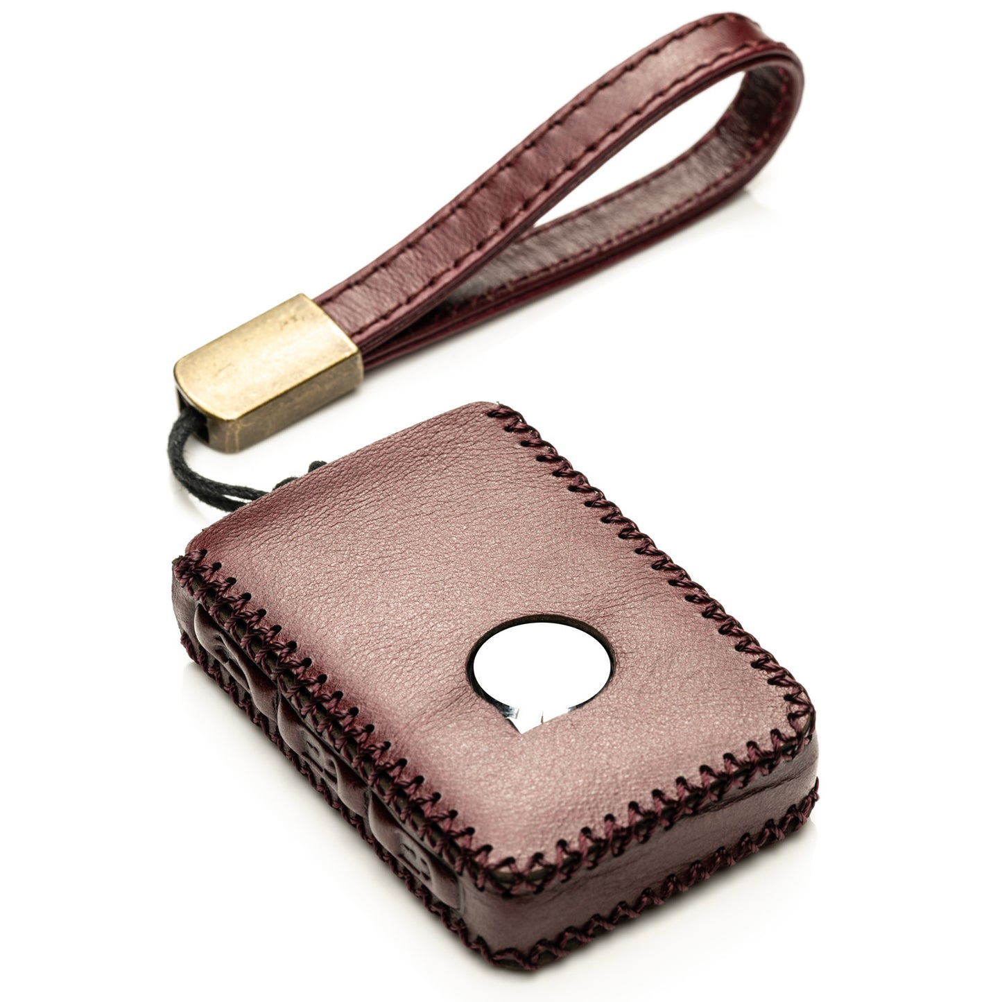Vitodeco Superior Leather Key Fob Case Compatible for Volvo XC40, XC60, XC90, S90, S60, V60, V90 2019-2025, 4-Button