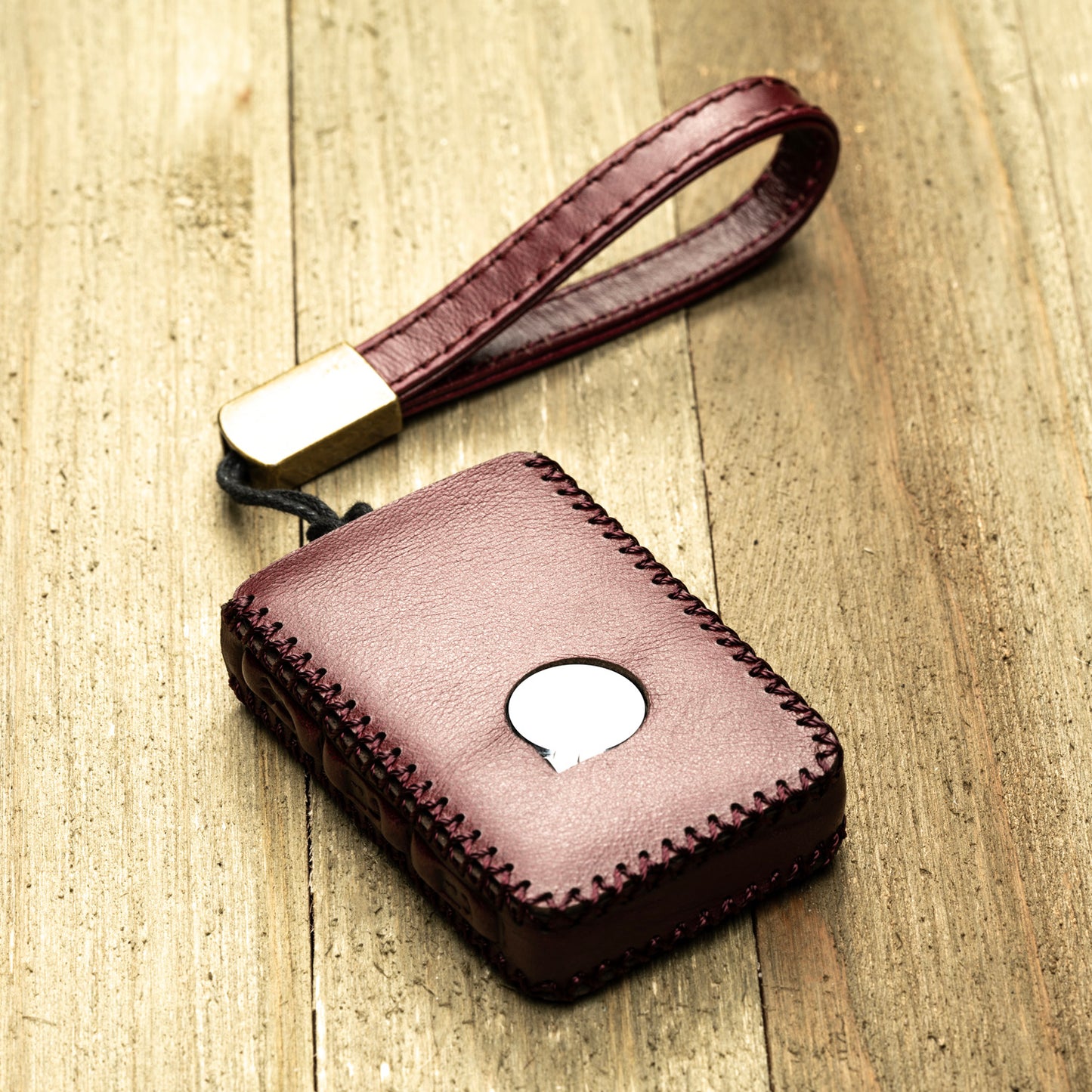 Vitodeco Superior Leather Key Fob Case Compatible for Volvo XC40, XC60, XC90, S90, S60, V60, V90 2019-2025, 4-Button