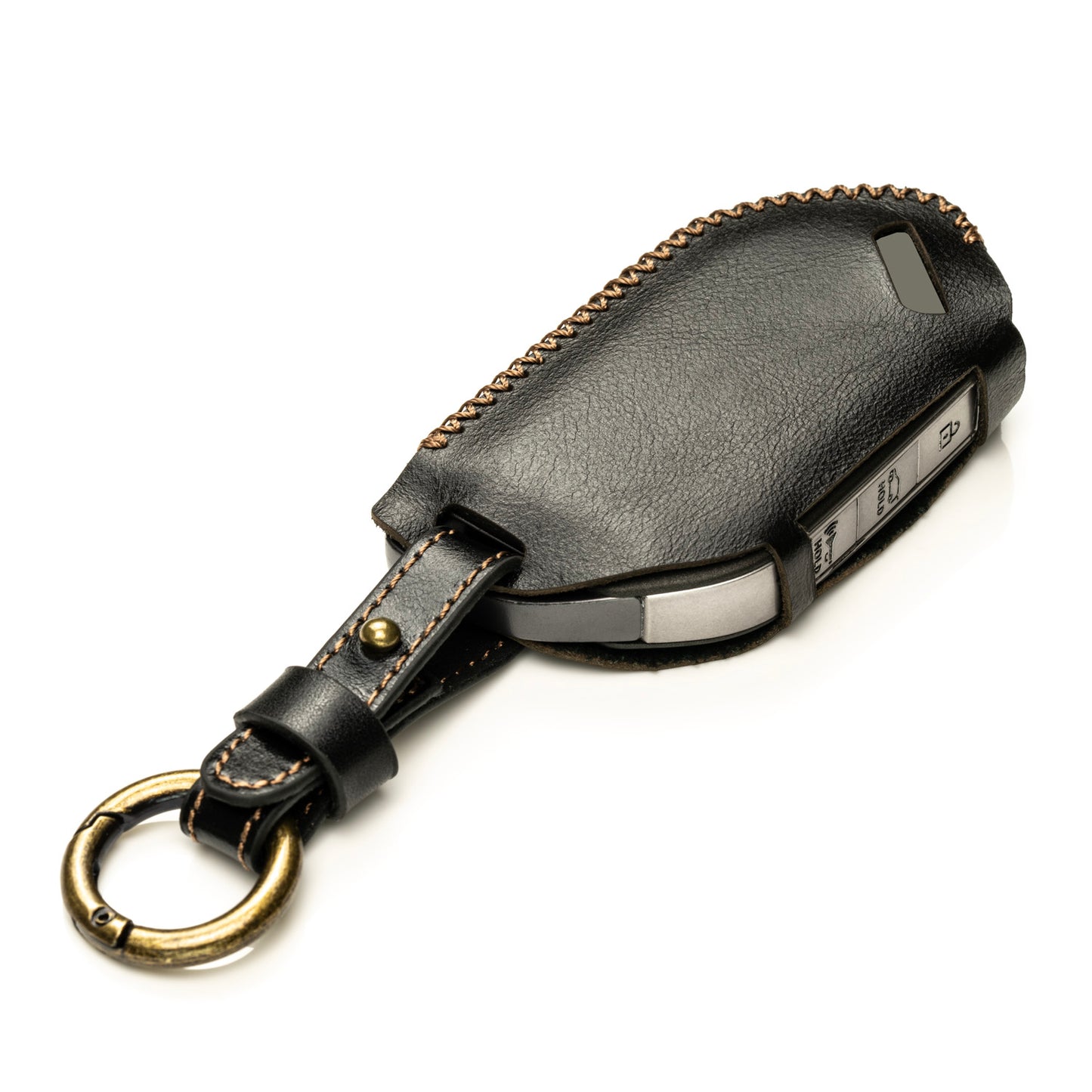 Vitodeco Superior Leather Key Fob Case Compatible for Kia Telluride, Kia Sorento, Kia EV9, Kia K5 GT, Kia Carnival, 5-Button