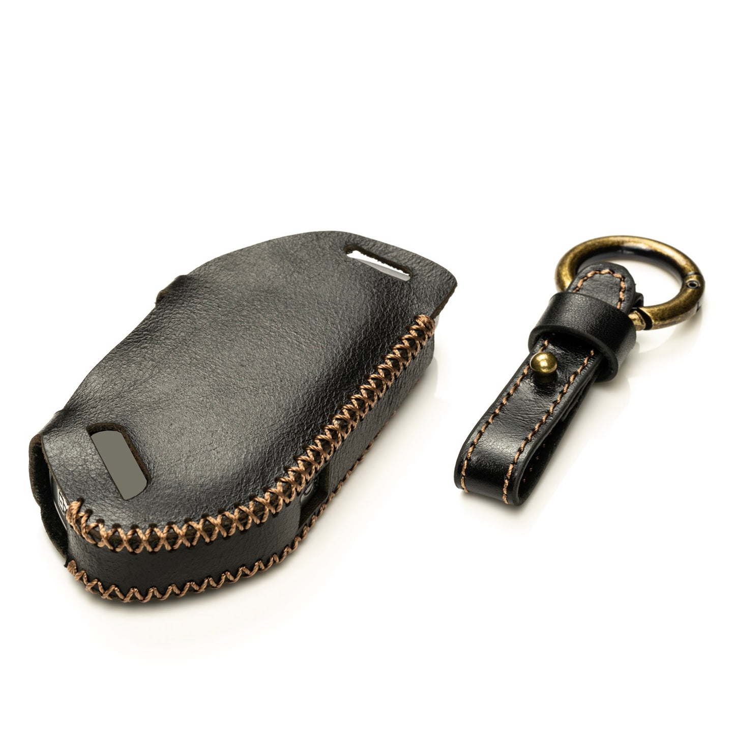 Vitodeco Superior Leather Key Fob Case Compatible for Kia Telluride, Kia Sorento, Kia EV9, Kia K5 GT, Kia Carnival, 5-Button