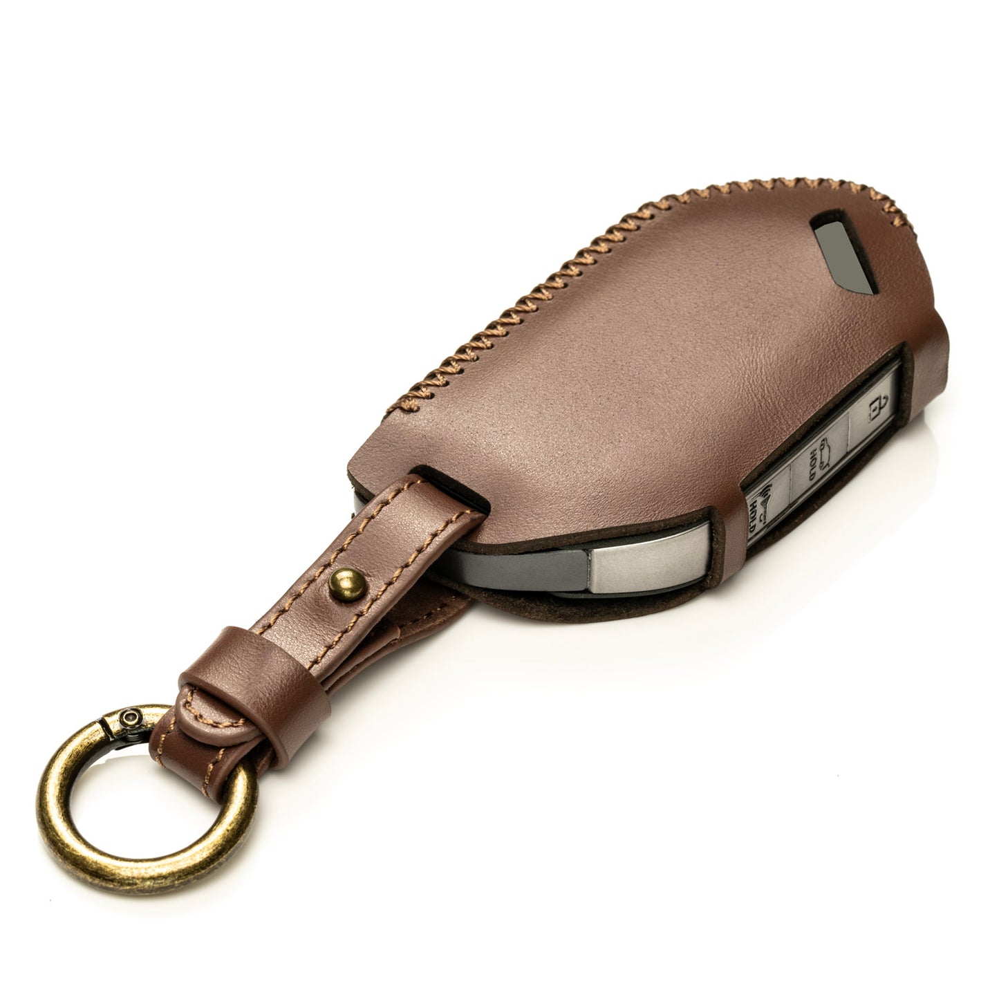 Vitodeco Superior Leather Key Fob Case Compatible for Kia Telluride, Kia Sorento, Kia EV9, Kia K5 GT, Kia Carnival, 5-Button