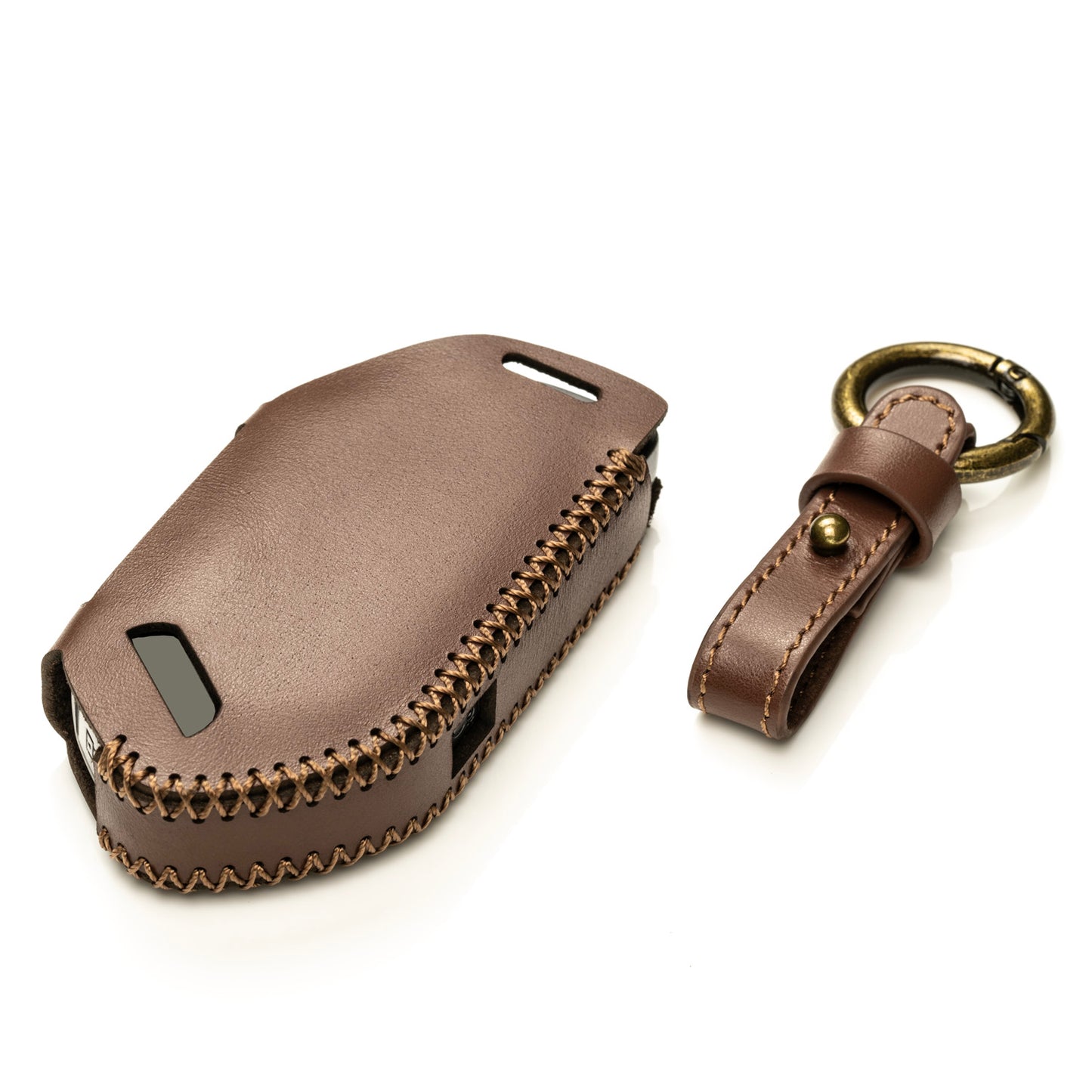 Vitodeco Superior Leather Key Fob Case Compatible for Kia Telluride, Kia Sorento, Kia EV9, Kia K5 GT, Kia Carnival, 5-Button