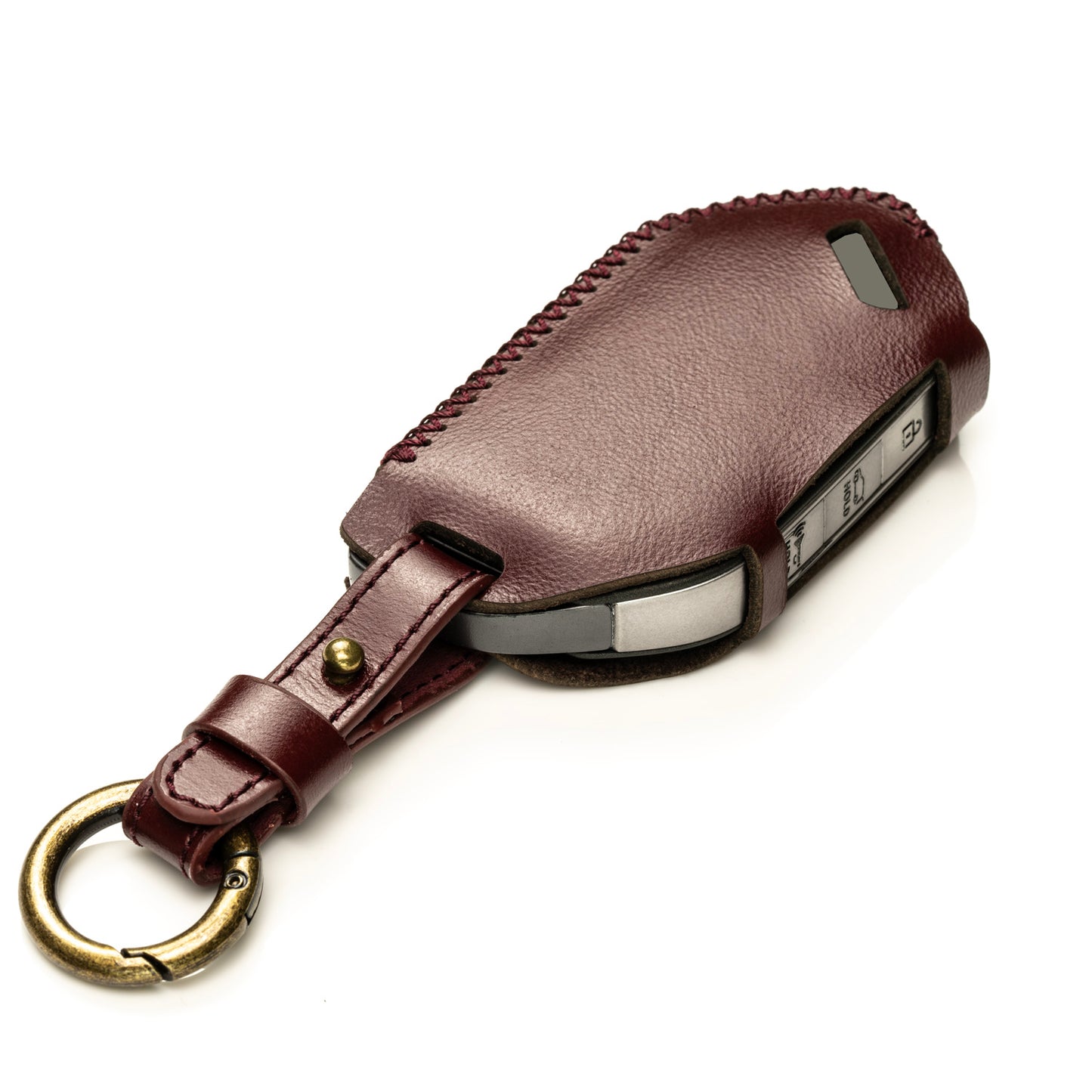 Vitodeco Superior Leather Key Fob Case Compatible for Kia Telluride, Kia Sorento, Kia EV9, Kia K5 GT, Kia Carnival, 5-Button