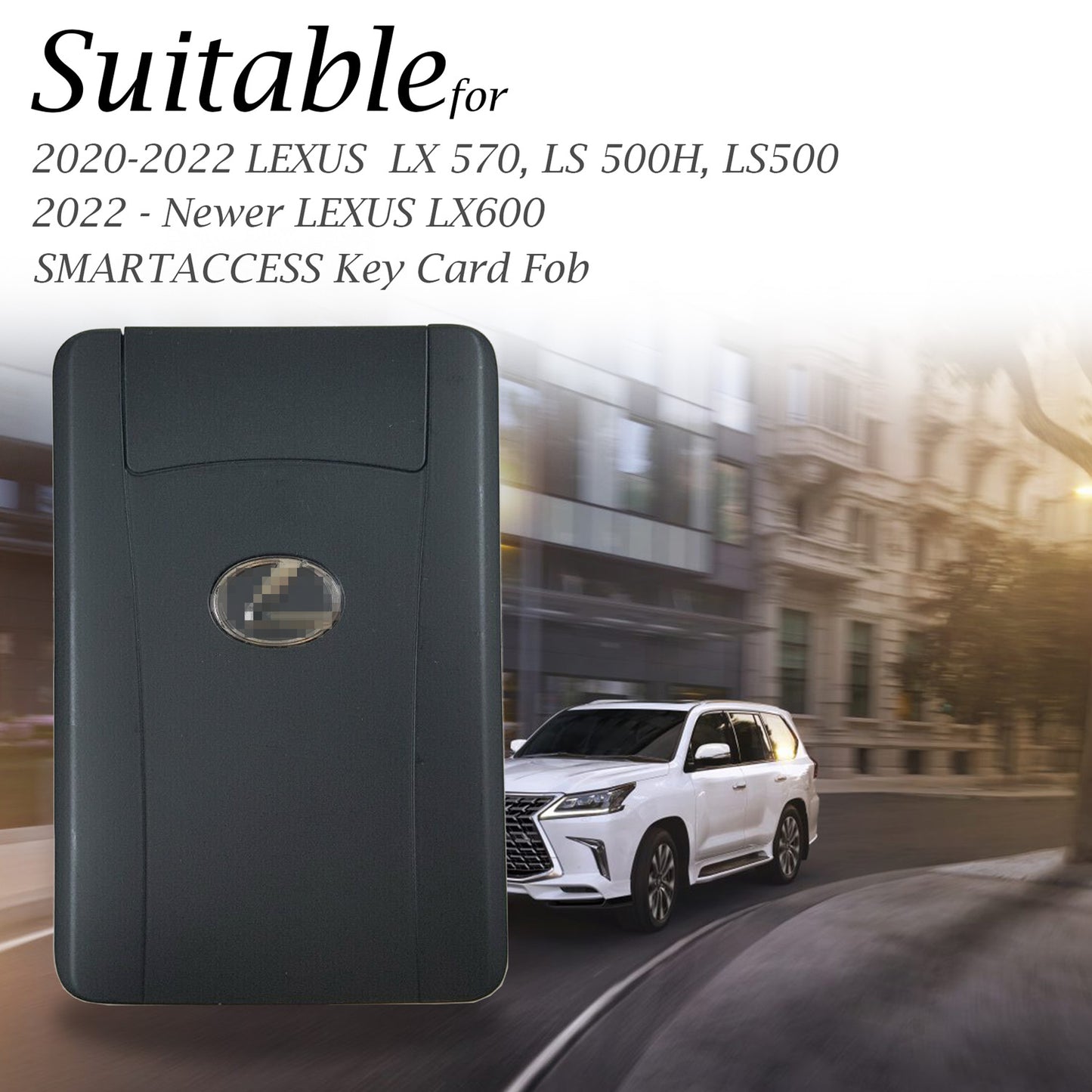 Vitodeco Leather Keyless SMARTACCESS Key Card Case Compatible with Lexus LX570, Lexus LS460, Lexus ES, Lexus LX600 2016 - 2025