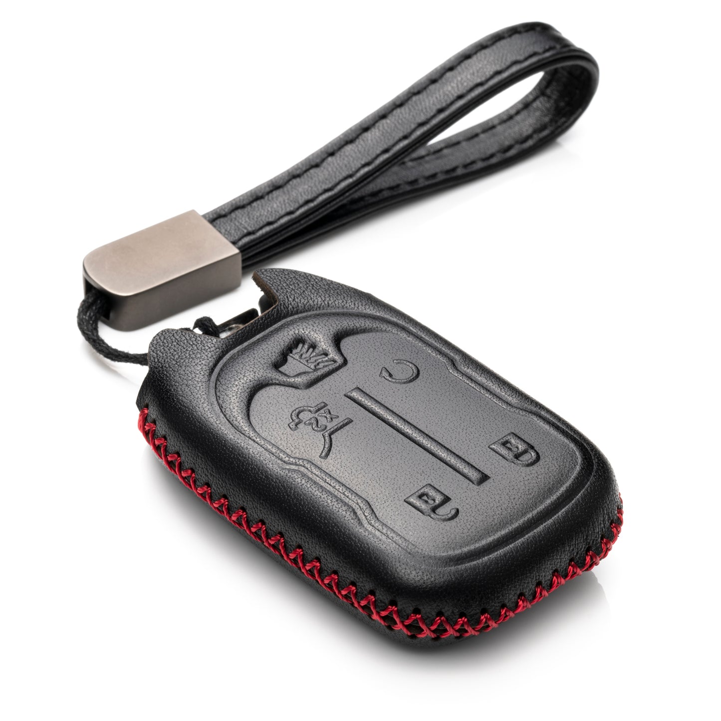 Vitodeco Leather Key Fob Case Compatible for GMC Acadia, GMC Terrain 2017-2025, 5-Button