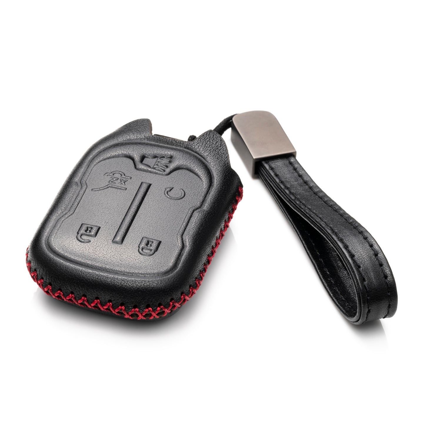 Vitodeco Leather Key Fob Case Compatible for GMC Acadia, GMC Terrain 2017-2025, 5-Button