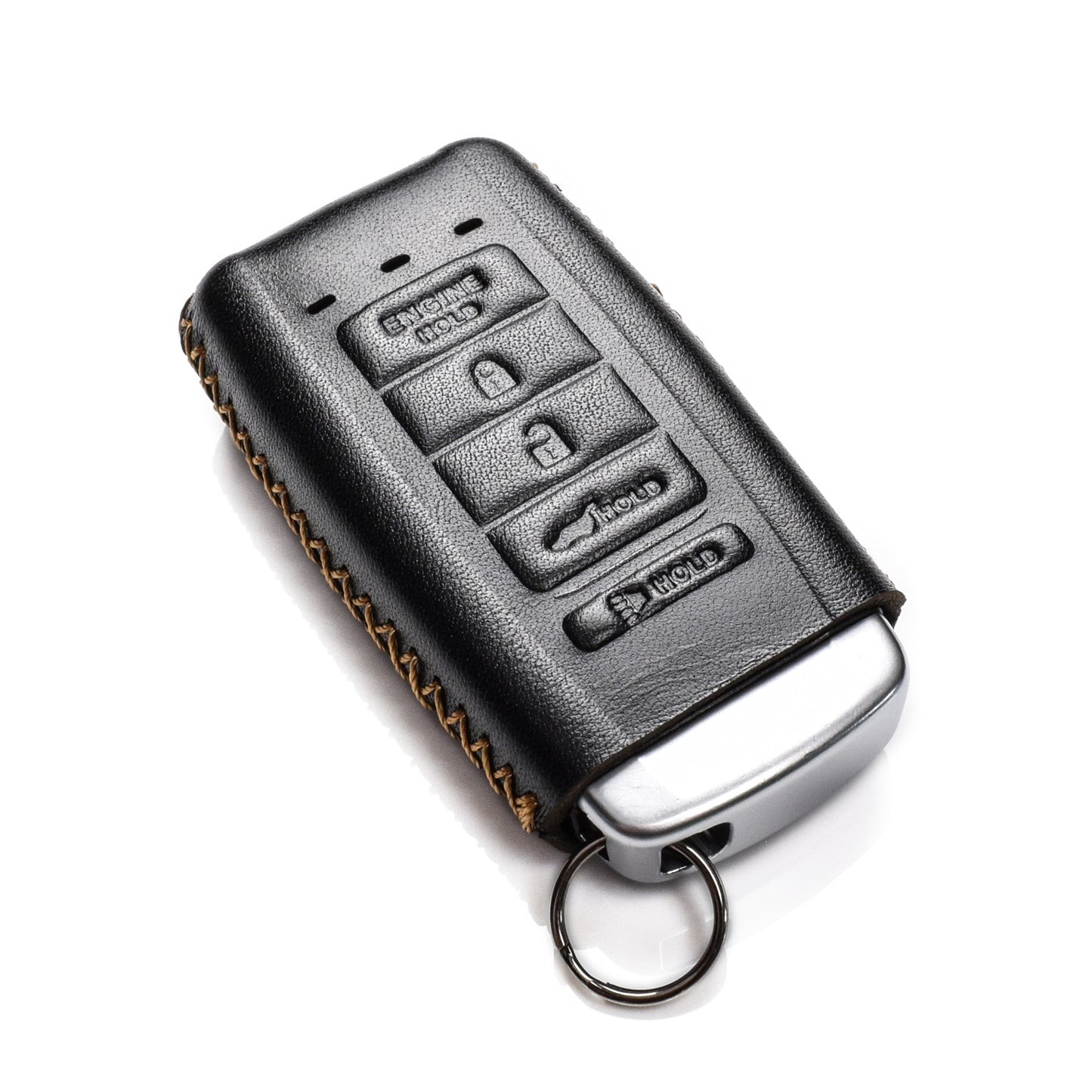 Vitodeco Leather Key Fob Case Compatible for Acura RDX, MDX, ILX, TLX 2016-2021, 5-Button