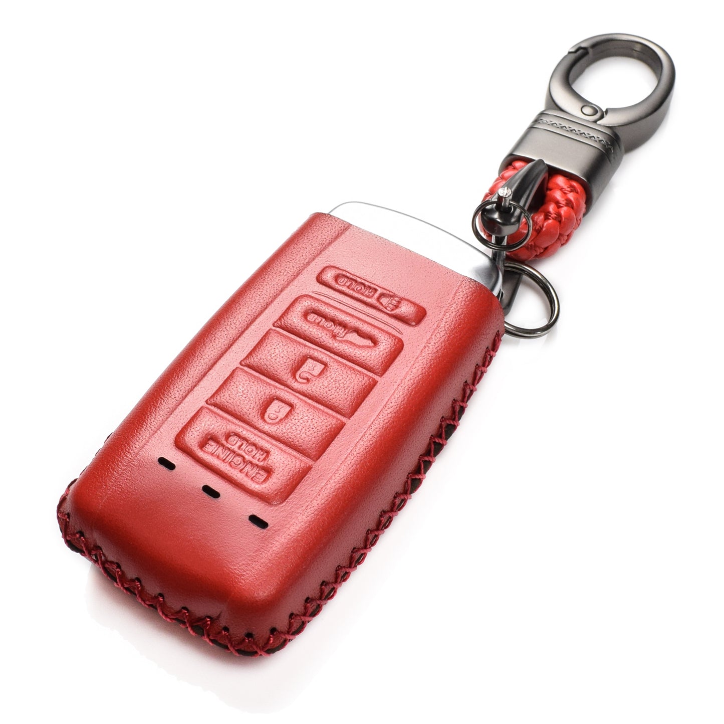 Vitodeco Leather Key Fob Case Compatible for Acura RDX, MDX, ILX, TLX 2016-2021, 5-Button