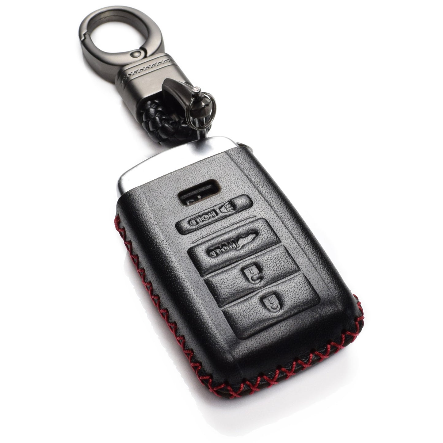 Vitodeco Leather Key Fob Case Compatible for Acura RDX, MDX, ILX, TLX 2016-2020, 4-Button