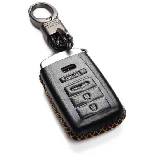 Vitodeco Leather Key Fob Case Compatible for Acura RDX, MDX, ILX, TLX 2016-2020, 4-Button