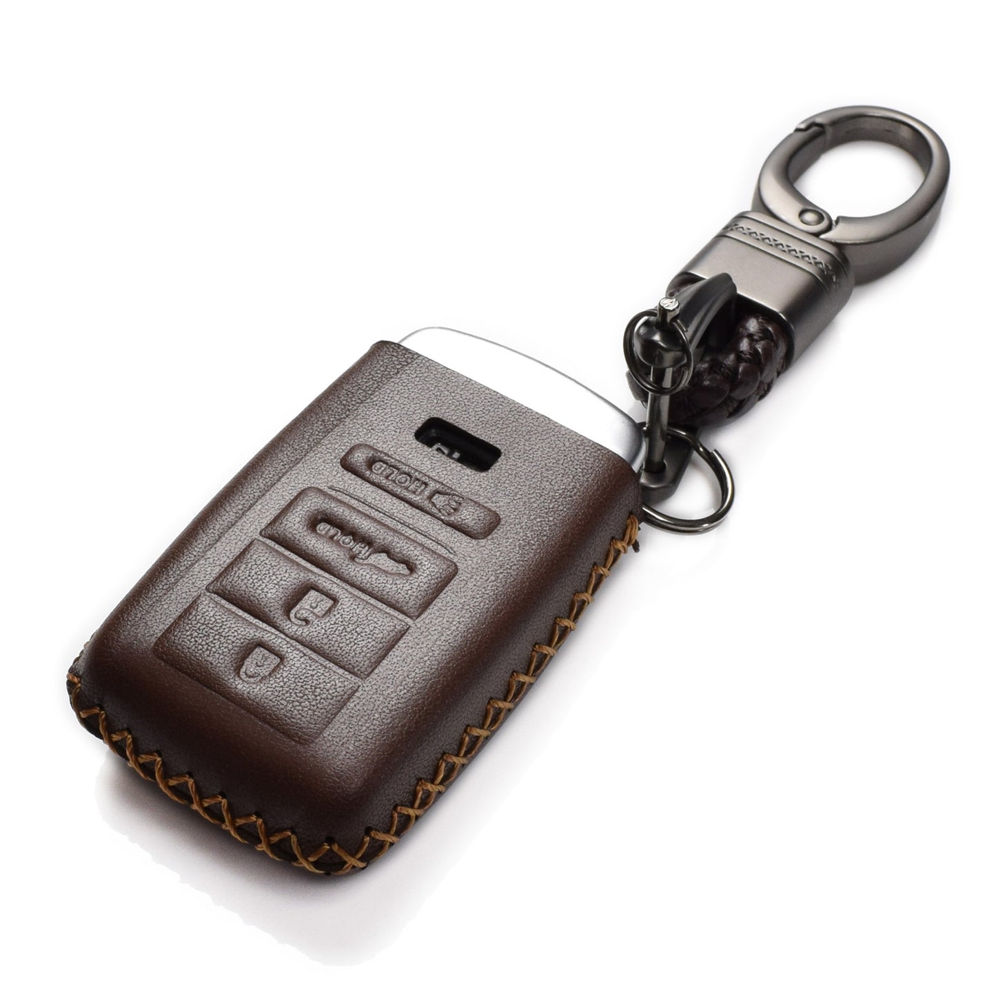 Vitodeco Leather Key Fob Case Compatible for Acura RDX, MDX, ILX, TLX 2016-2020, 4-Button