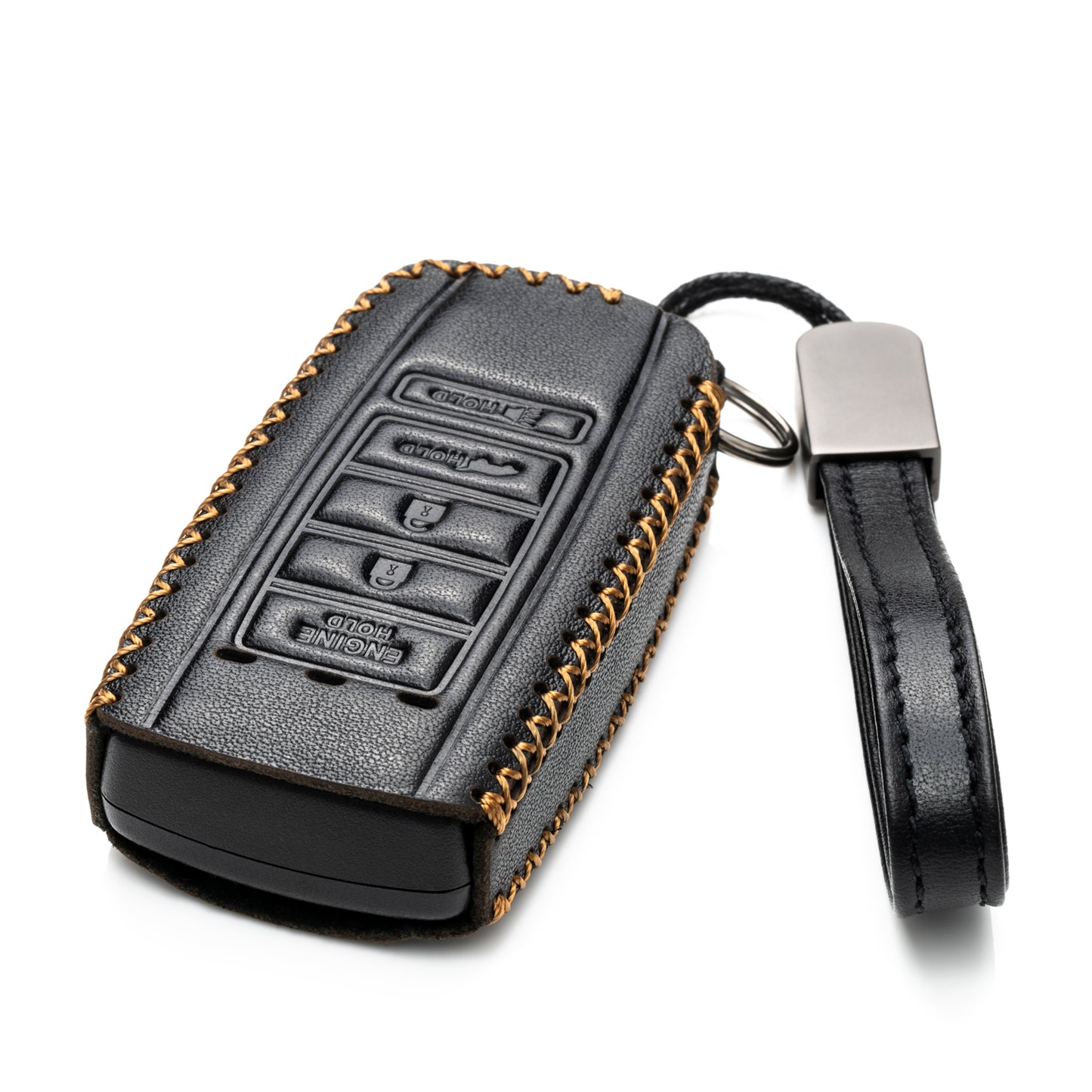 Vitodeco 5-Button Leather Smart Key Fob Case Compatible with Acura RDX, MDX, ILX 2016 - 2021, Acura TLX 2016 - 2022, Acura Integra 2023