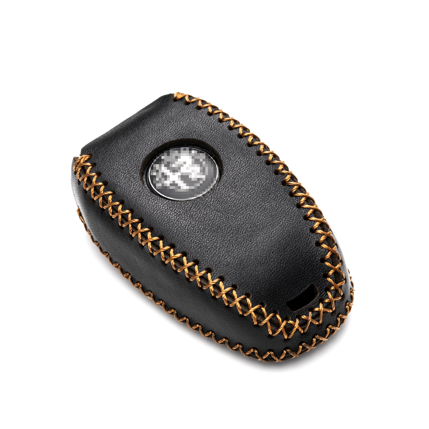 Vitodeco Genuine Leather Smart Key Fob Case Protector with Key Chain Compatible for Alfa Romeo Giulia, Stelvio, 4C Spider 2017 - 2024