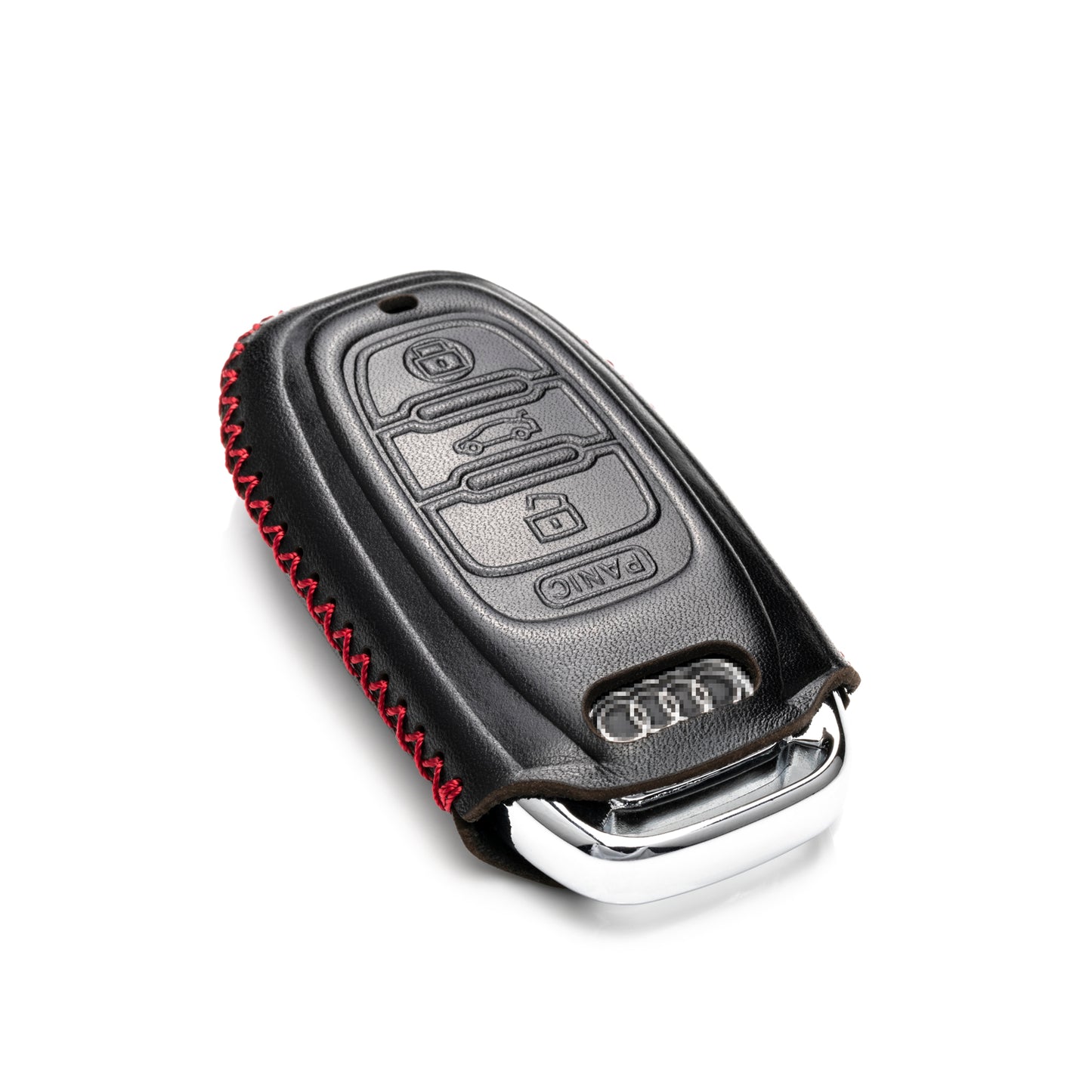 Vitodeco Leather Key Fob Case Compatible for Audi A3, A4, A5, A6, A7, S5, S7, Q5, RS, 3-Button