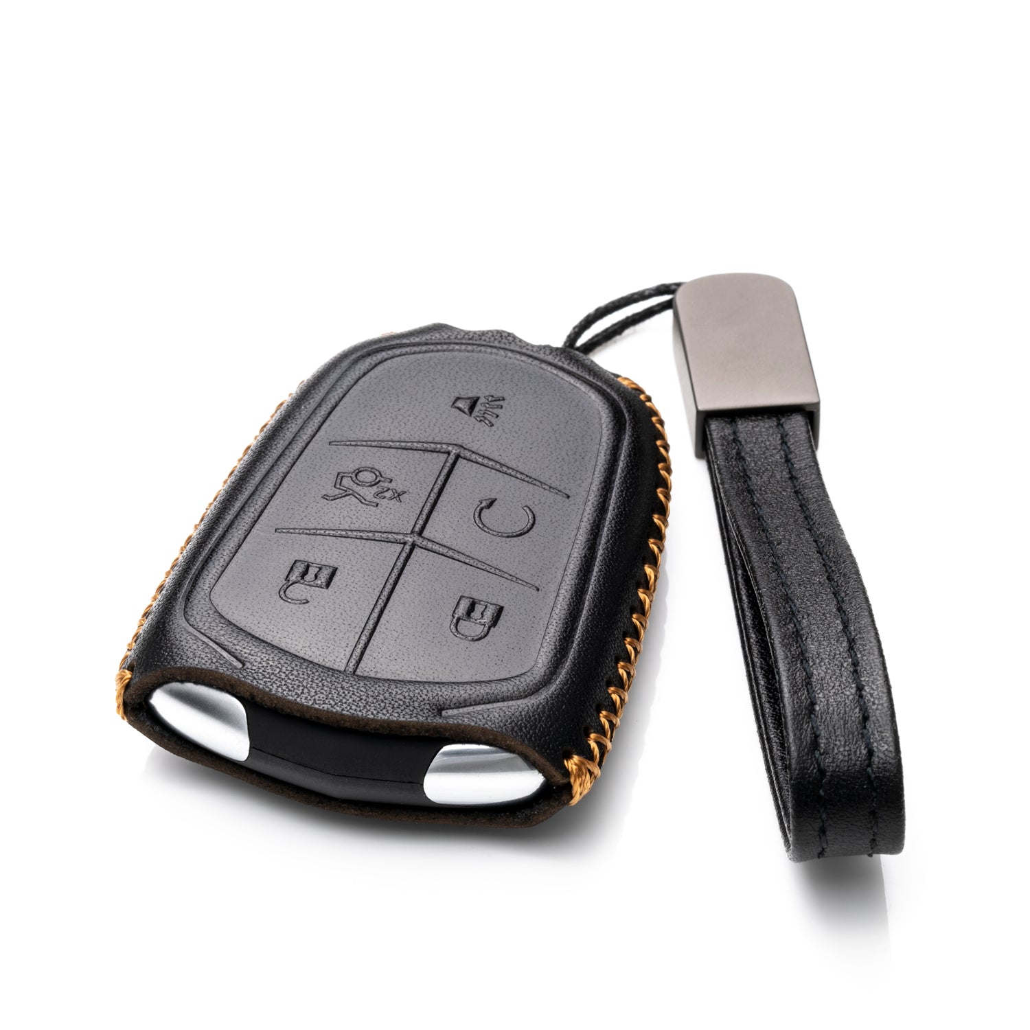 2-Pack Silicone Key Fob Cover For 2014-2019 Cadillac CTS – Protective Rubber Skin For Remote (Fits HYQ2AB, HYQ2EB)