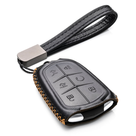 Vitodeco Leather Key Fob Case Compatible for Cadillac XT4, Cadillac XT5, Cadillac XT6 2019-2025, 6-Button