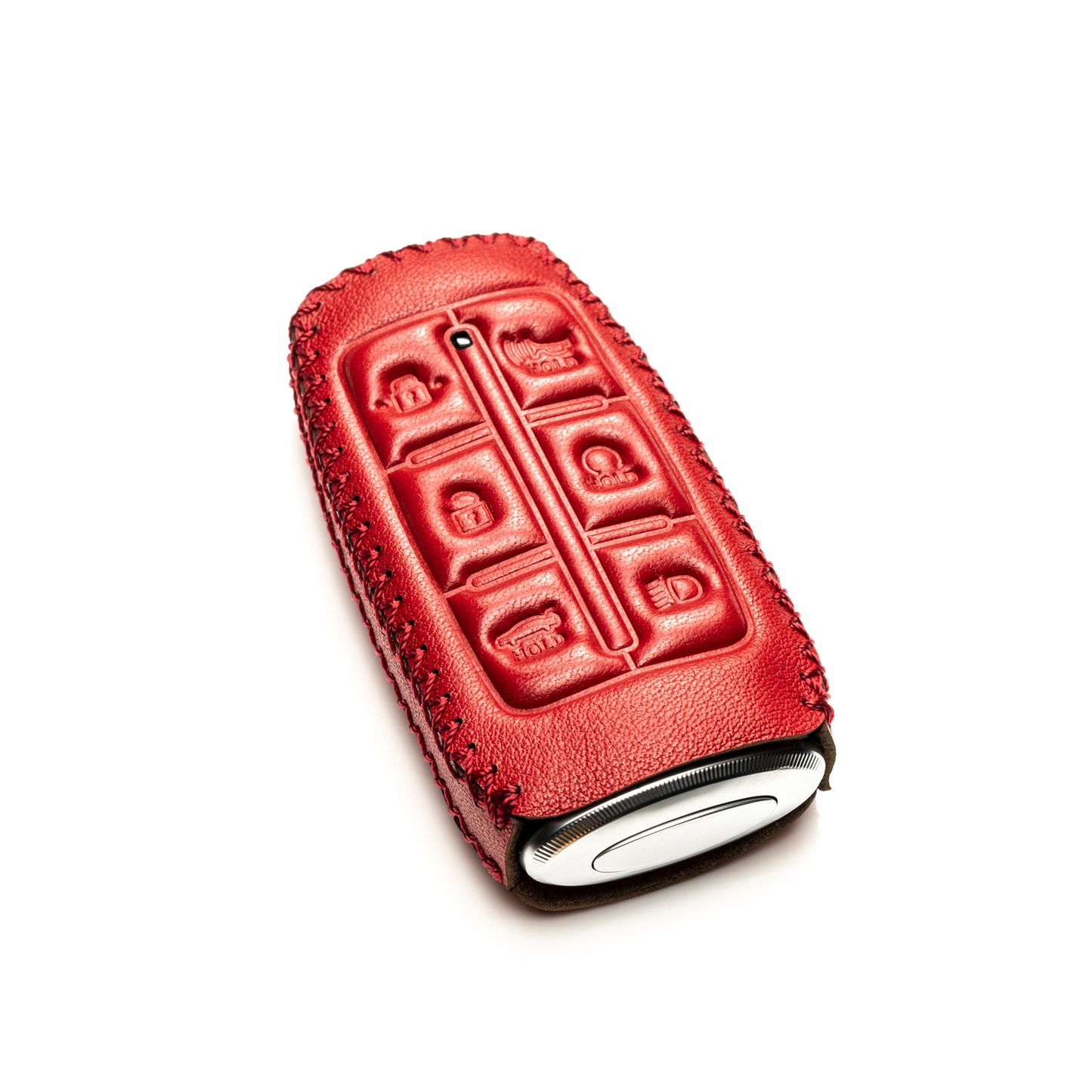 Vitodeco Leather Key Fob Case Compatible for Genesis GV70, GV80, G70, G80, G90 2021-2022, 6-Button